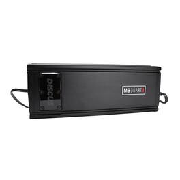 MB Quart - Discus 2 Channel Marine Amplifier with Top Mounted Controls, 500 Watts - Black