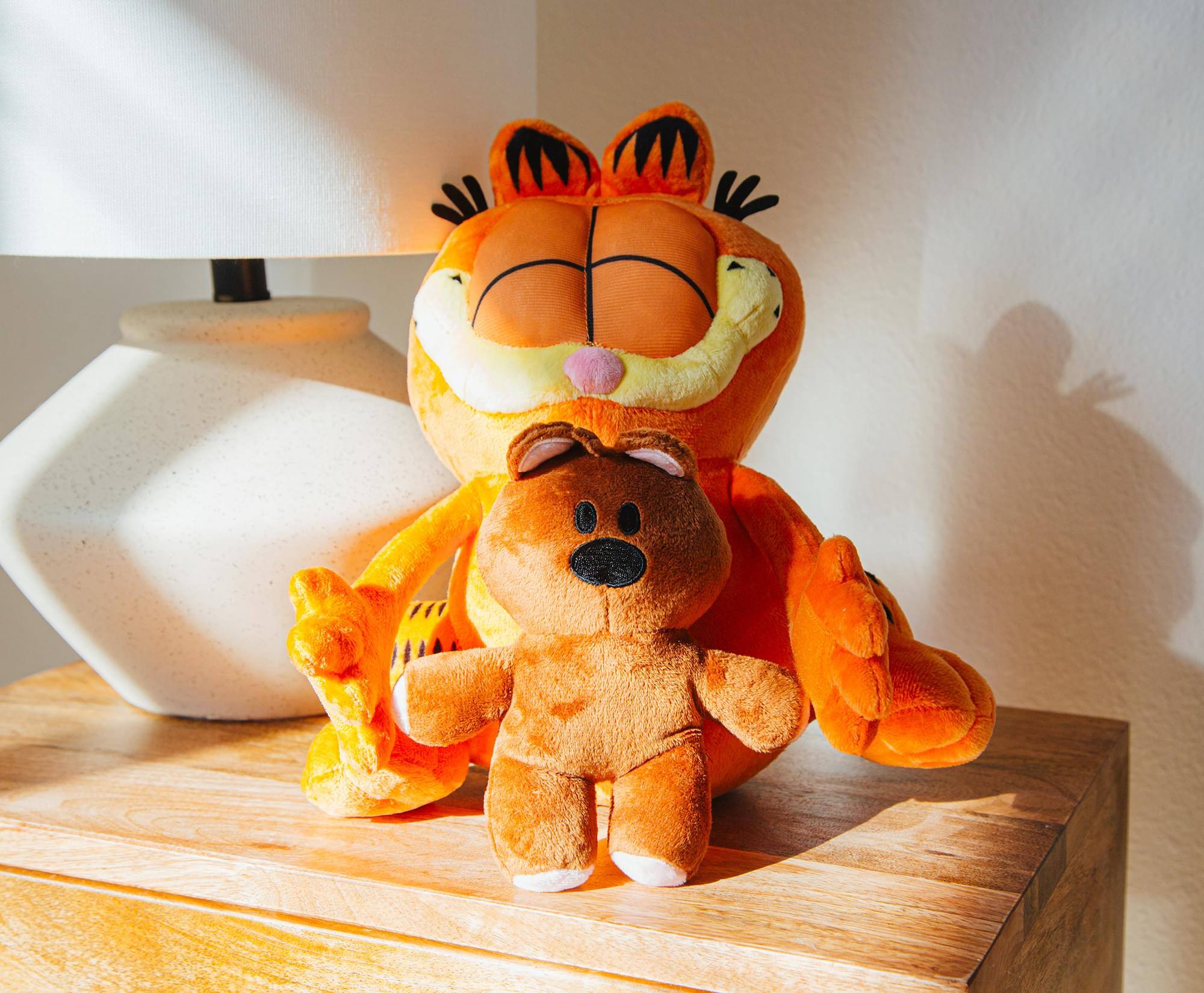 Alt View 6. Golden Bell Studios - Garfield Holding Pooky 12-Inch Collector Plush - Orange.