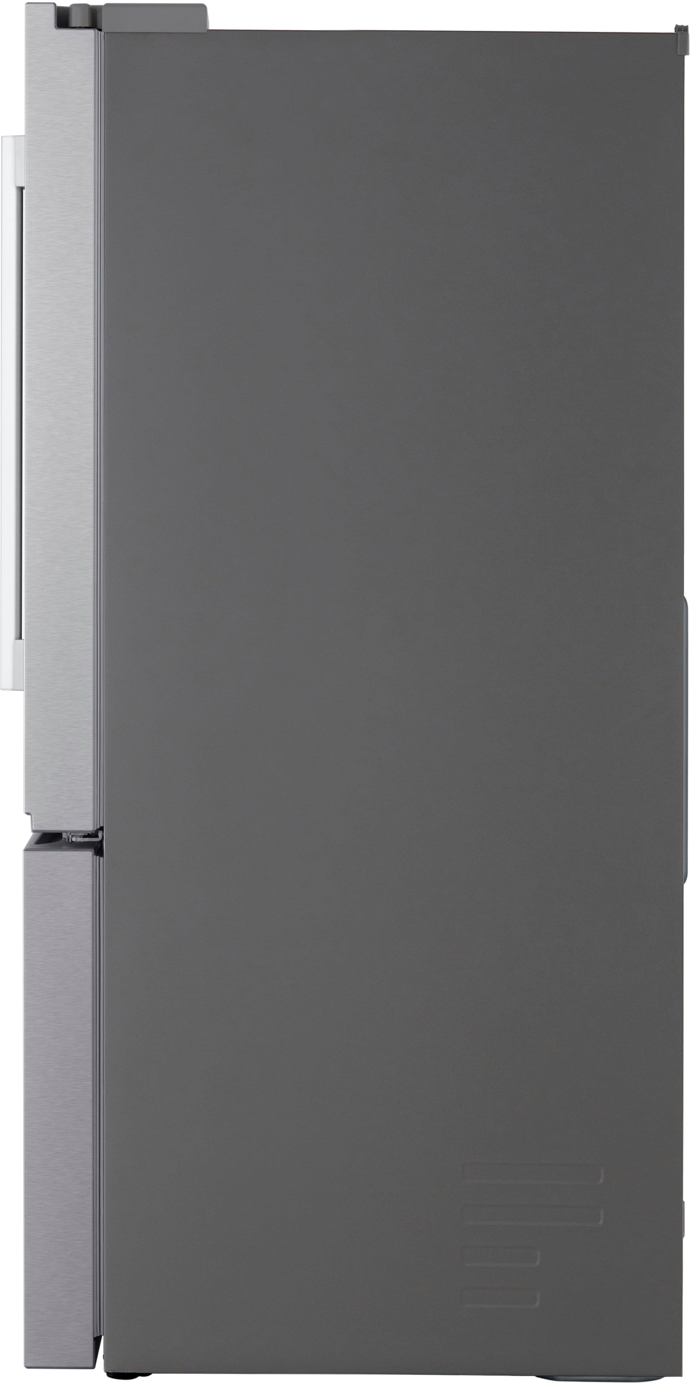 Alt View 18. LG - Standard Depth MAX 25.1 Cu. Ft. French Door Smart Refrigerator with Glide N' Serve Drawer - PrintProof Stainless Steel.