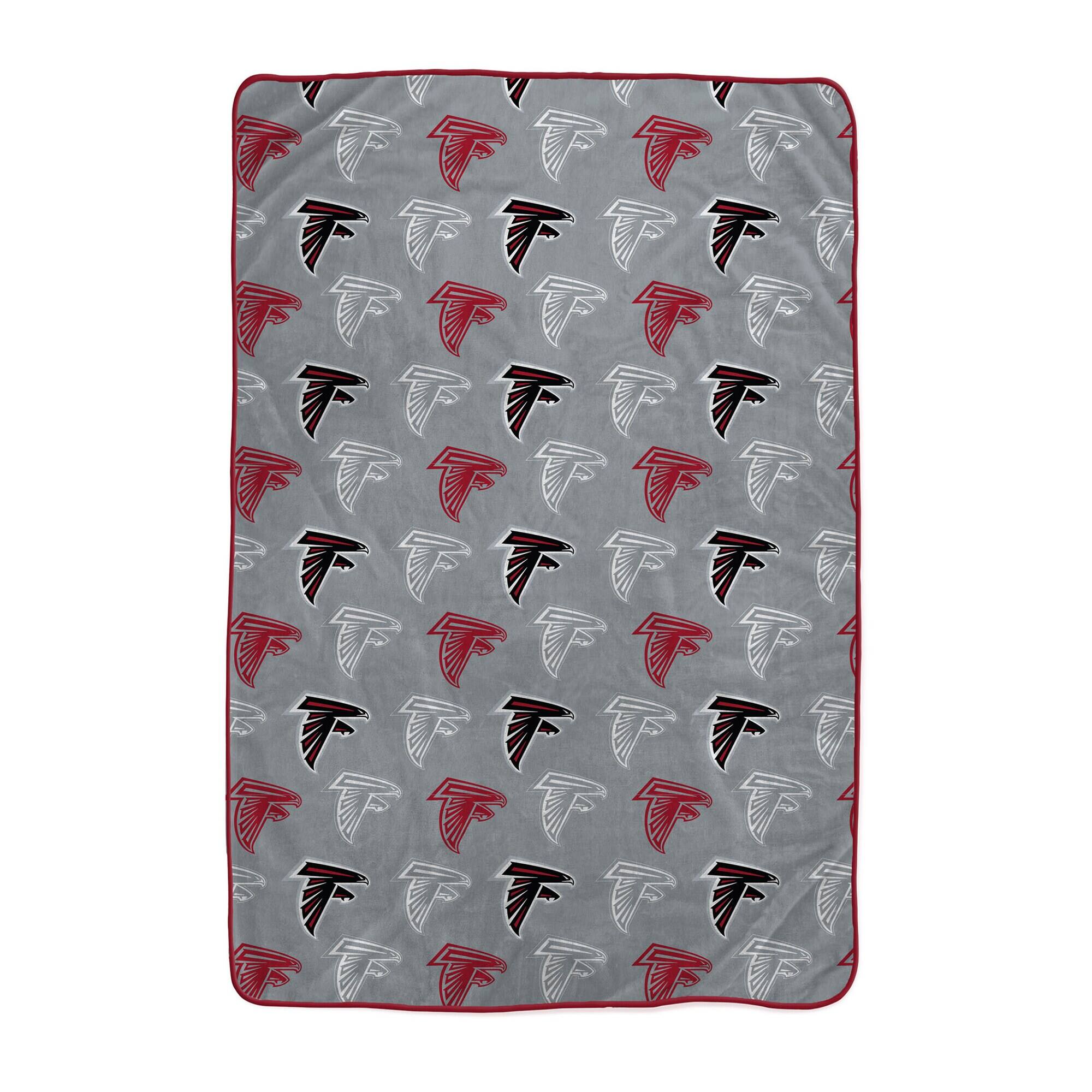 Front. Pegasus - Atlanta Falcons 66" x 95" Oversized Logo Roll Ultra Cozy Blanket - Multicolor.
