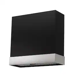 Akicon - 30 inches - Externally Vented - Wall Range Hood - Black with Nickel