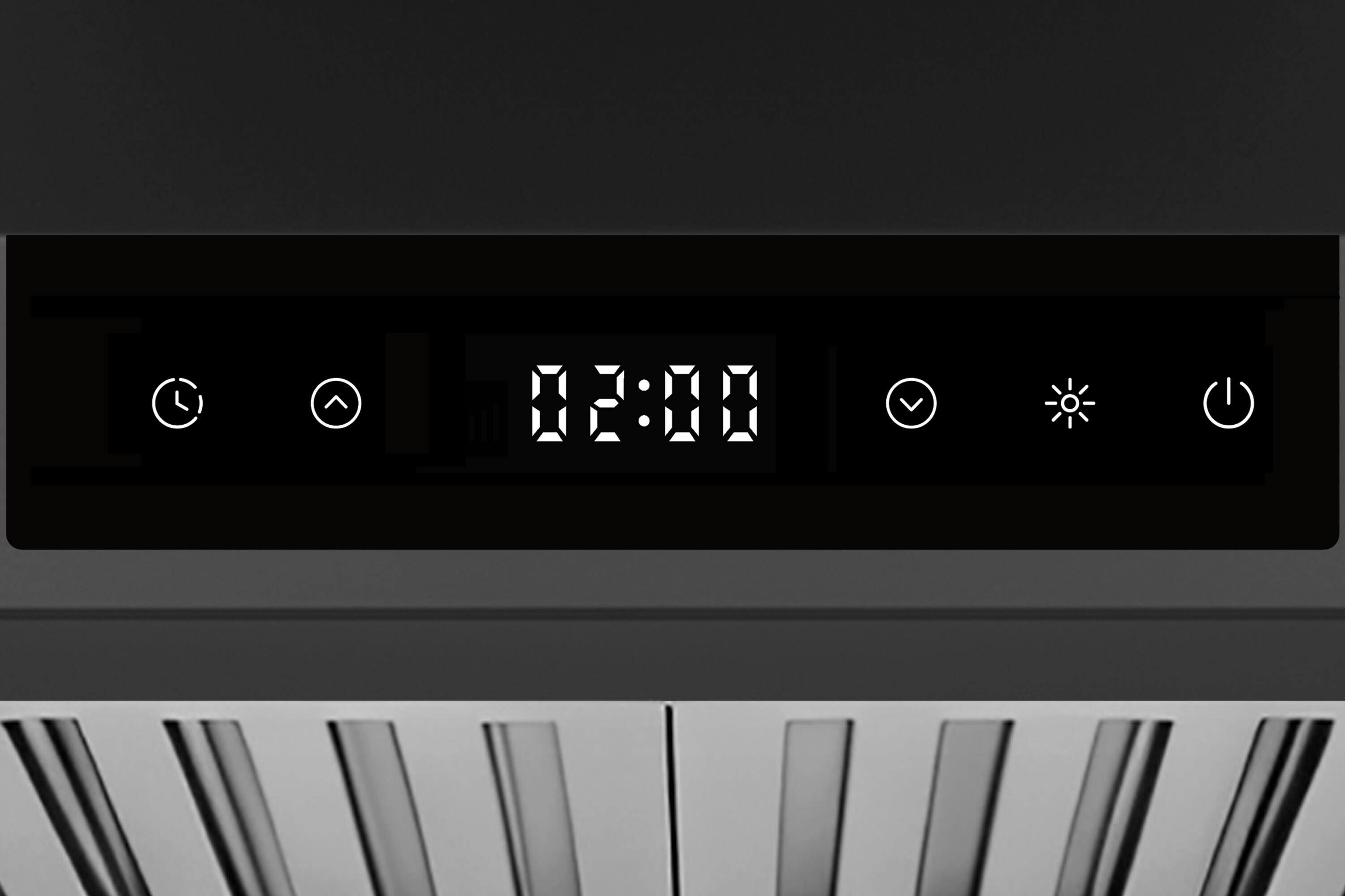 Alt View 4. Hauslane - Hauslane Range Hood Wall Mount 30" Ducted or Ductless Kitchen Vent Hood - WM538 - Matte Black.
