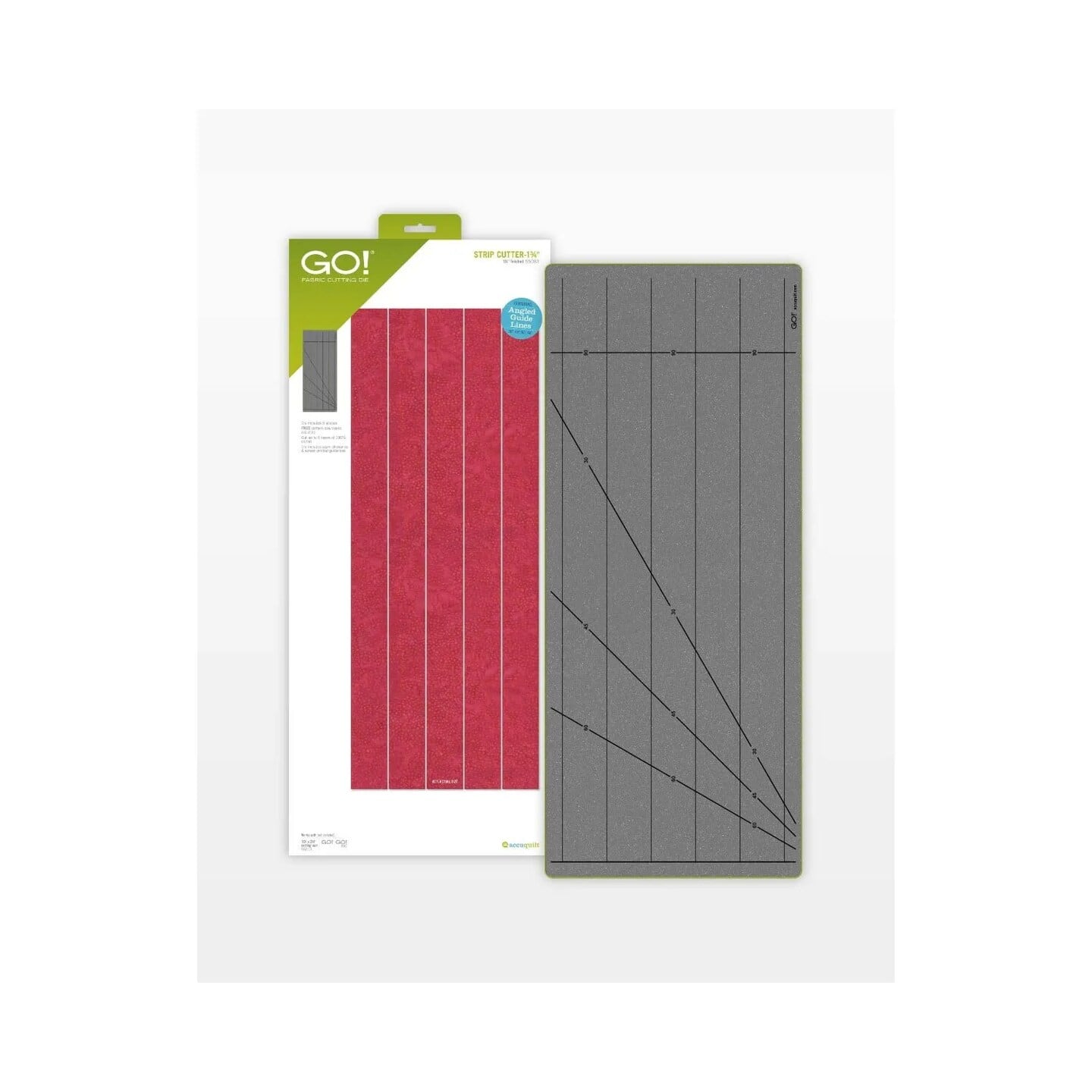 AccuQuilt - GO Fabric Cutting Dies, Strip Cutter, 1-3/4-Inch - Multicolor
