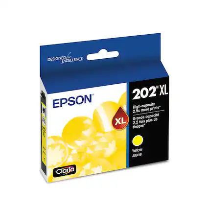 Designed for excellence, the Epson T 20 202 XL is a high-capacity ink cartridge that provides 2.5 times more prints than standard cartridges. This cartridge is compatible with the Epson printer and is suitable for use with the Claria Yellow and Claria Yellow ink.