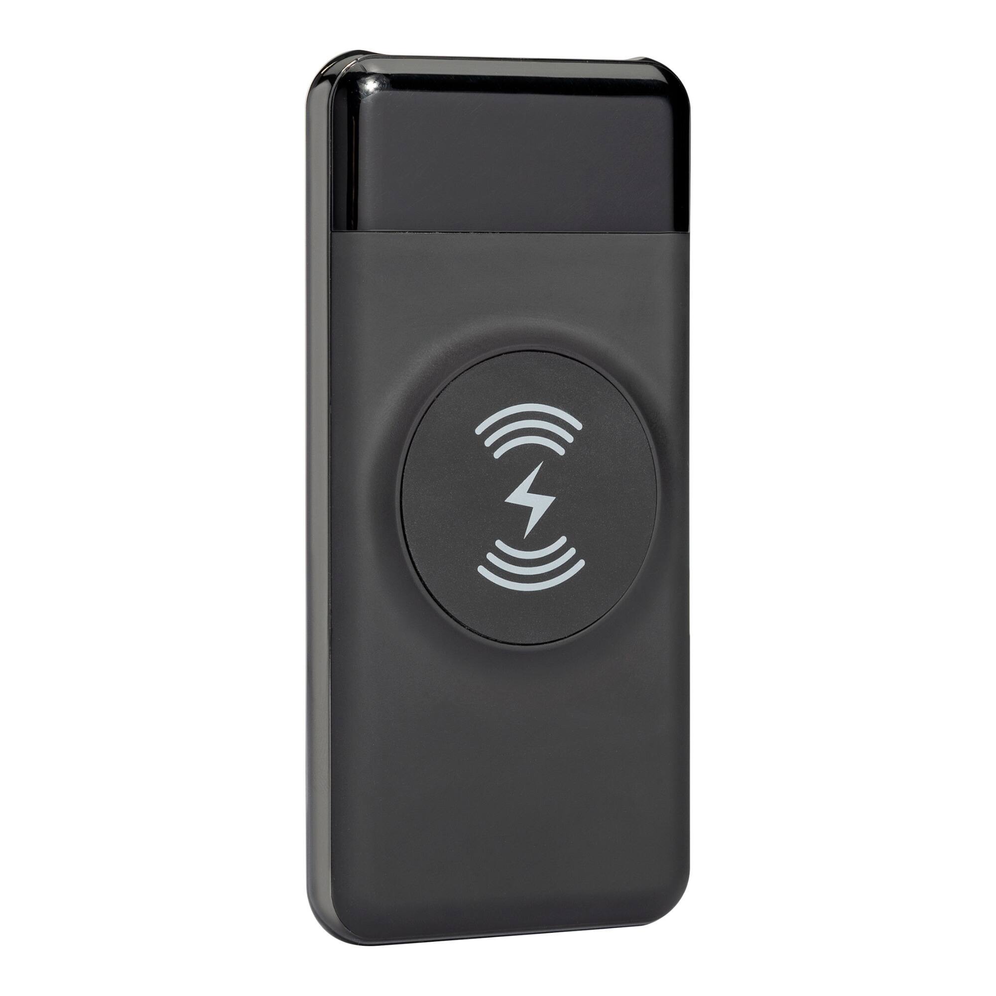 Angle. Focus Electronics - Focus 10,000mAh Ultra Portable LED Display Wireless Quick Charge Battery Bank.