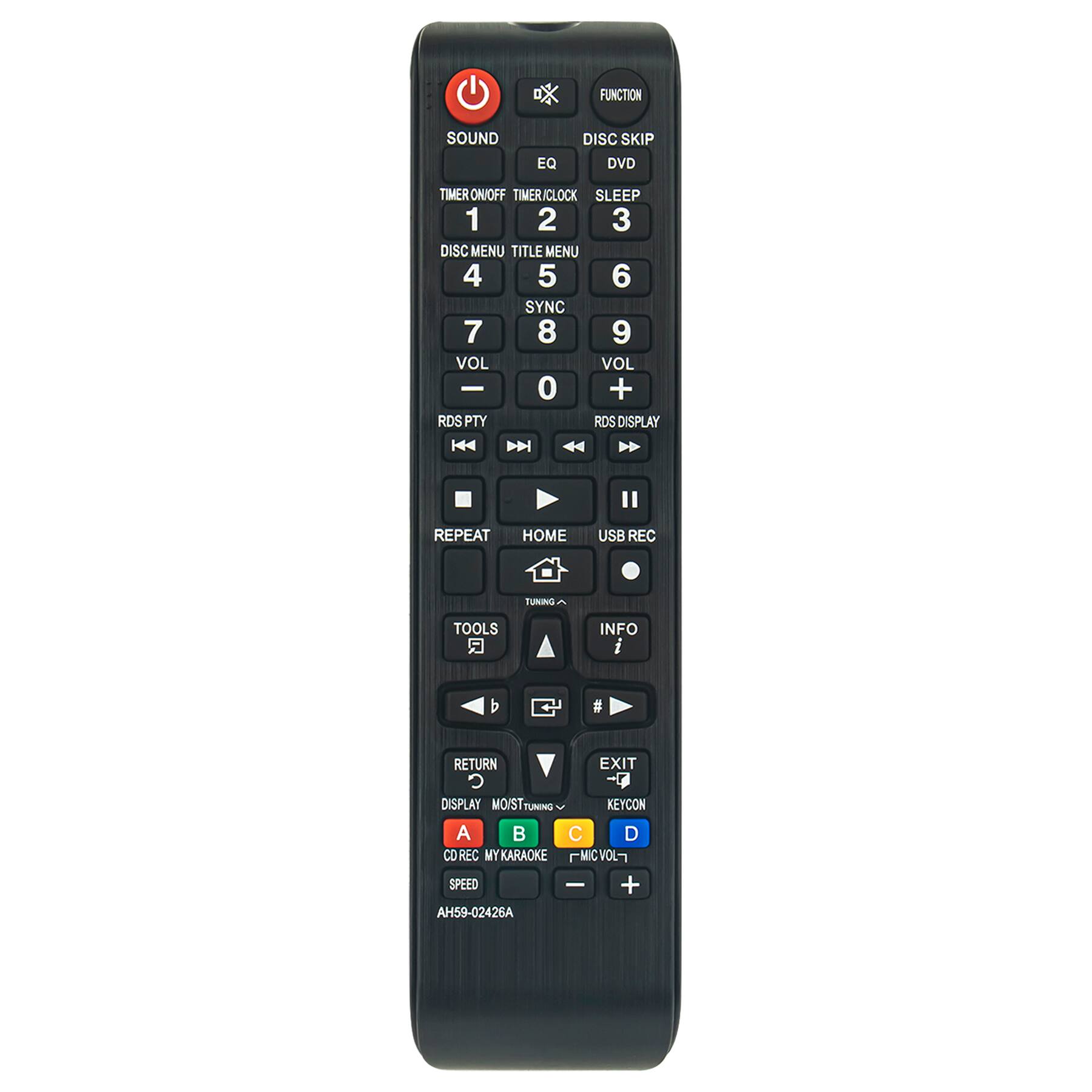 ALLIMITY - AH59-02426A Replaced Remote fit for Samsung DVD Player MX-F630DB MXF630DB MX-F730DB MXF730DB - Black