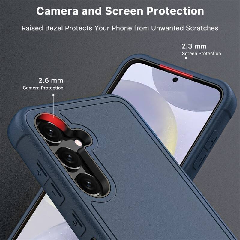 Camera and Screen Protection, Raised Bezel Protects Your Phone from Unwanted Scratches, 2.3 mm Screen Protection, 2.6 mm Camera Protection