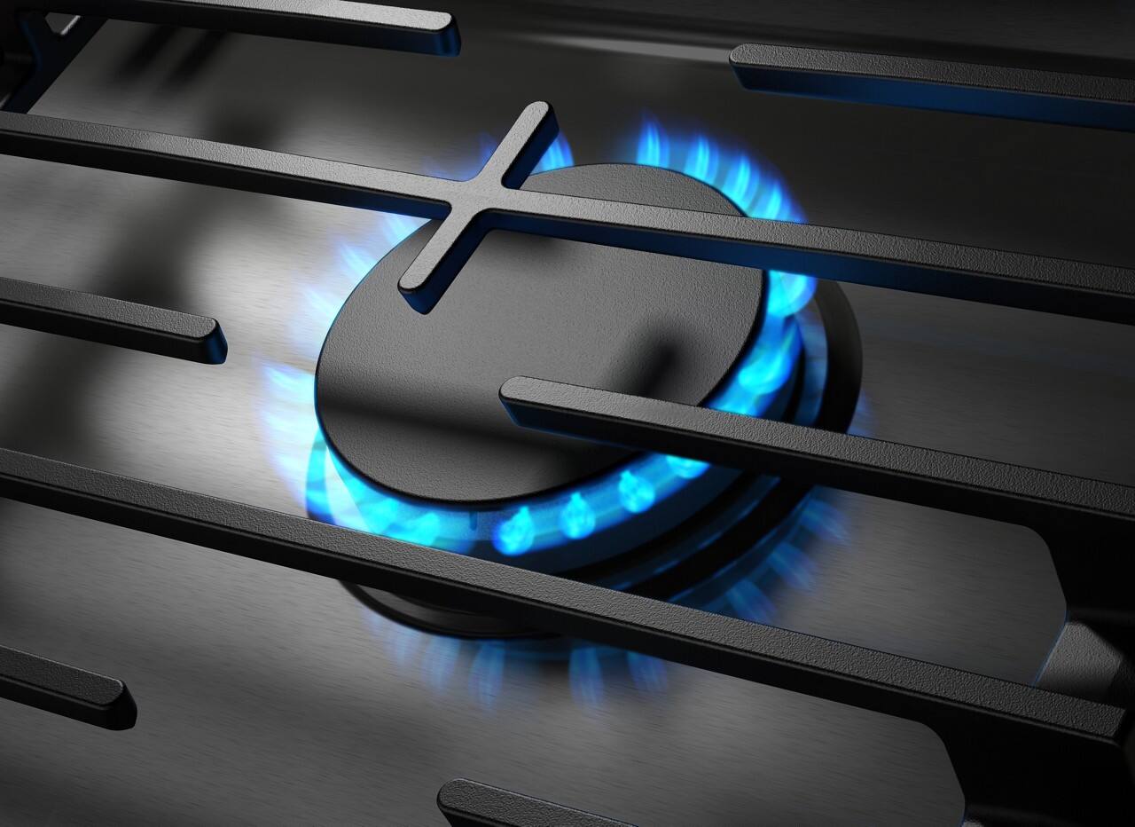 Alt View 16. Whirlpool - 36" Built-In Gas Cooktop with 5 Burners and EZ-2-Lift Hinged Cast-Iron Grates - Stainless Steel.