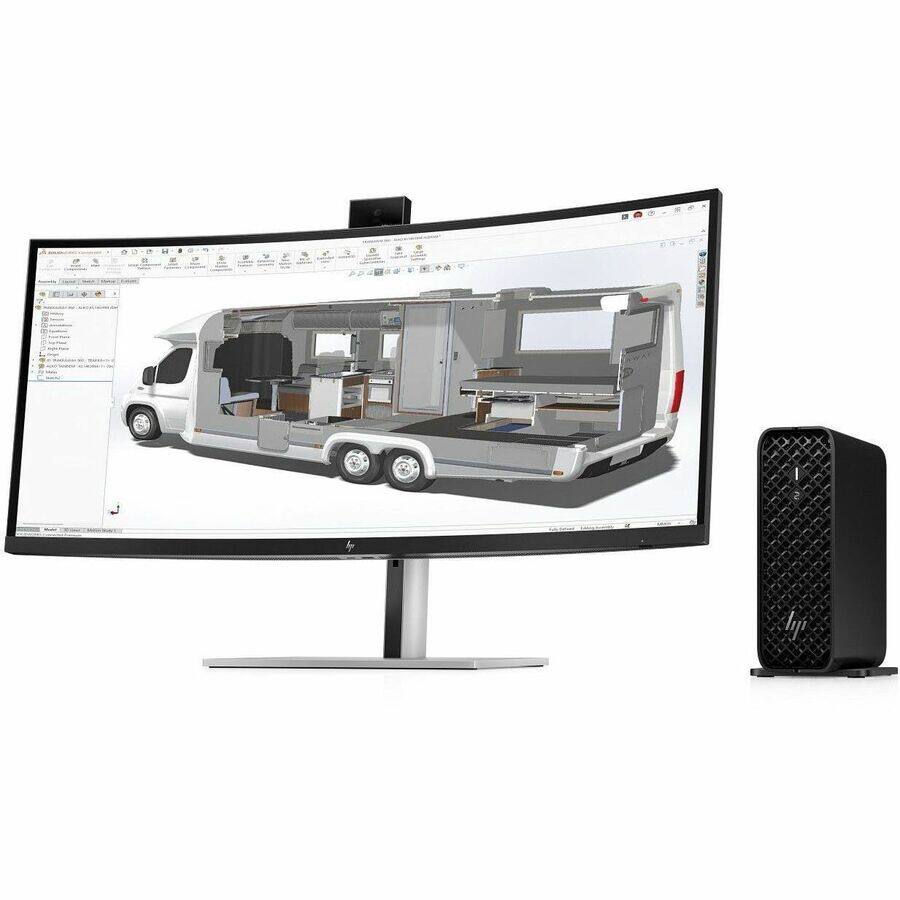 Alt View 8. HP - HP Z2 Mini G1i - Intel Core Ultra 9 - 32 GB - 1 TB SSD - NVIDIA RTX 4000 20 GB - Windows 11 Pro - Black.