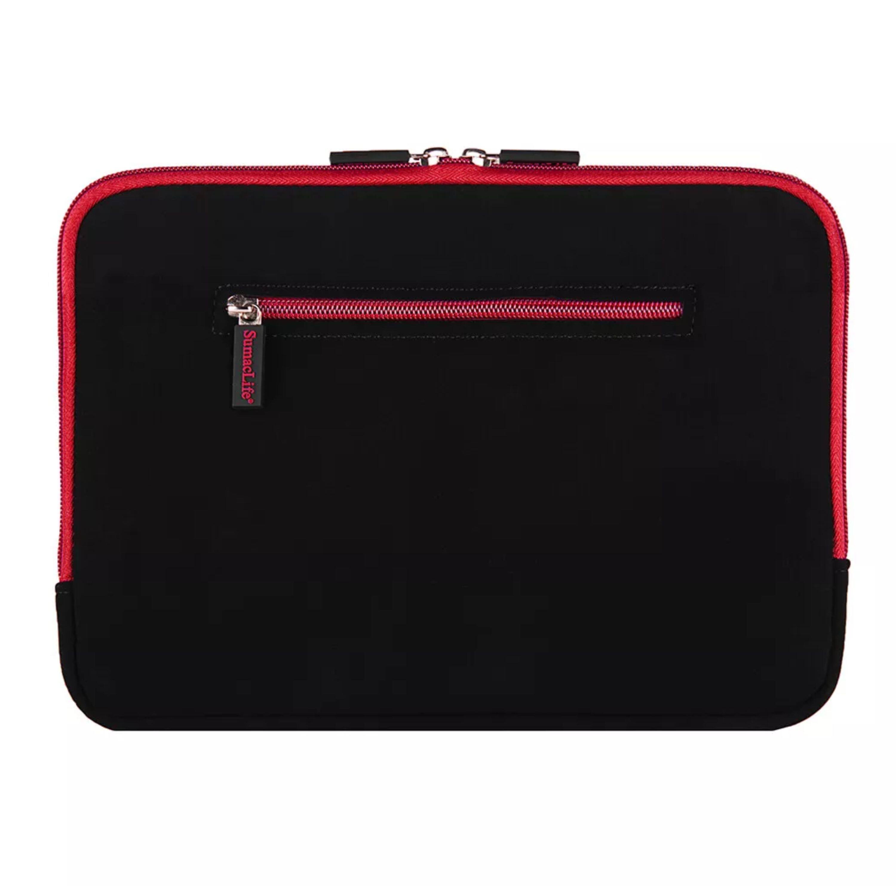 Angle. Kitcheniva - Padded Laptop Sleeve Case Bag For 16" Laptop Black/Red - Black/Red.
