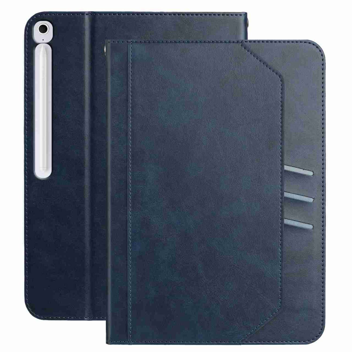 Alt View 5. Dteck - Retro PU Leather Folio Case for Samsung Galaxy Tab S10 FE+ 2025 13.1" (SM-X620),Shockproof Flip Card Slot Holder Cover - Darkblue.