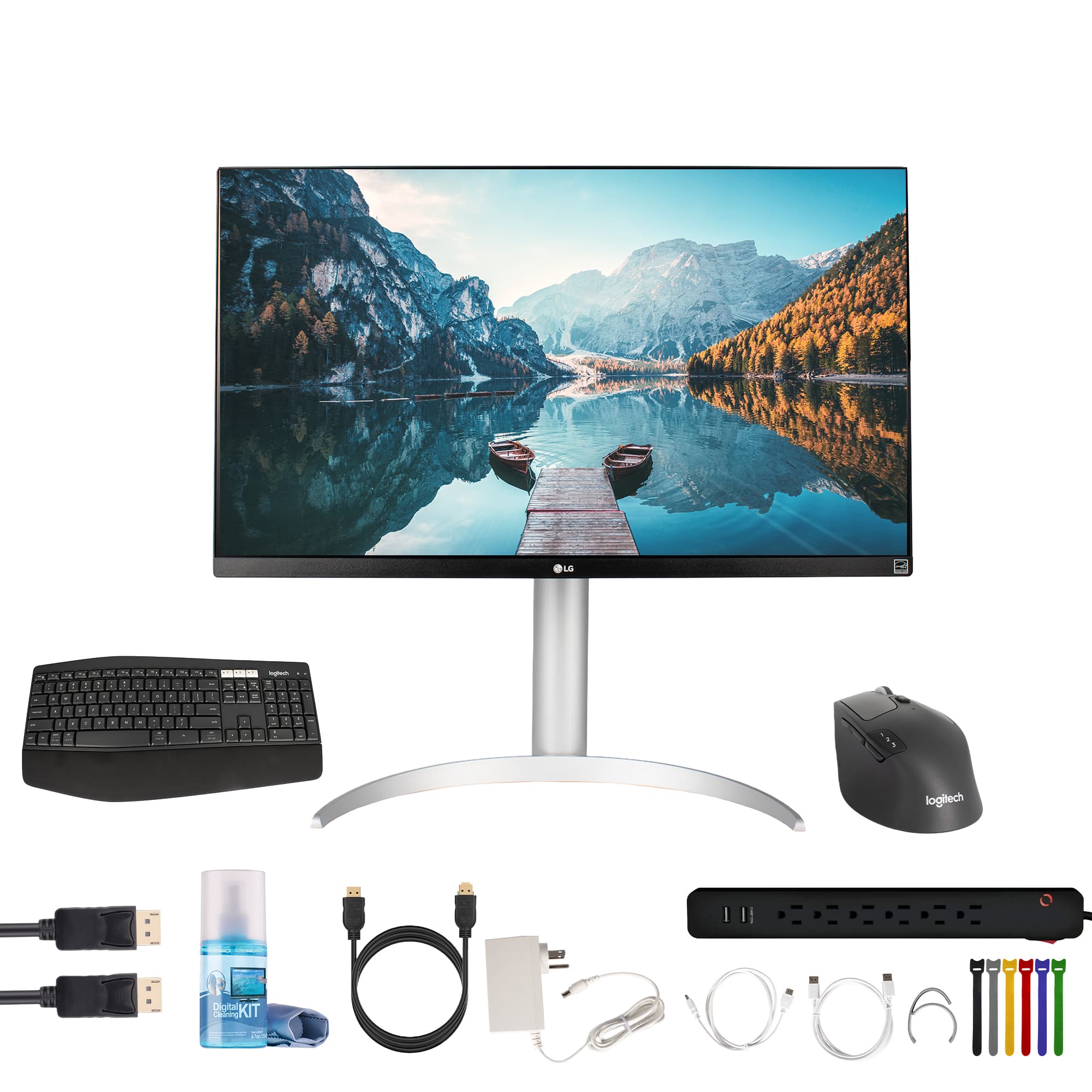 LG - 27UP650-W 27" 4K UHD IPS Monitor | 16:9 FreeSync Display with HDR10 + More