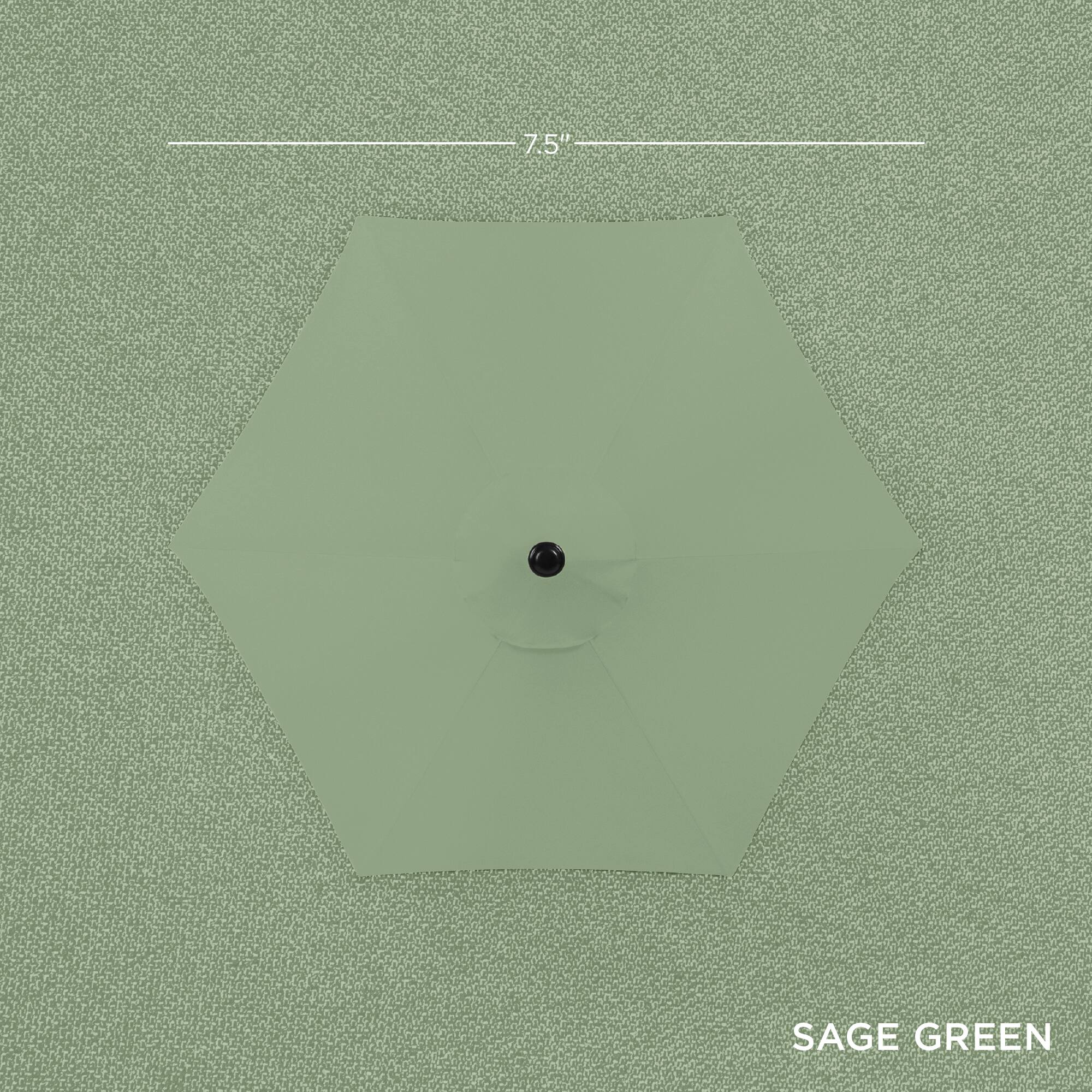 The text on the image is: "7.5" SAGE GREEN".