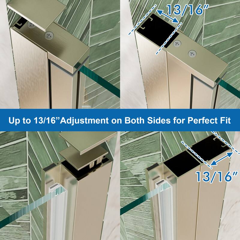 Up to 13/16" Adjustment on Both Sides for Perfect Fit