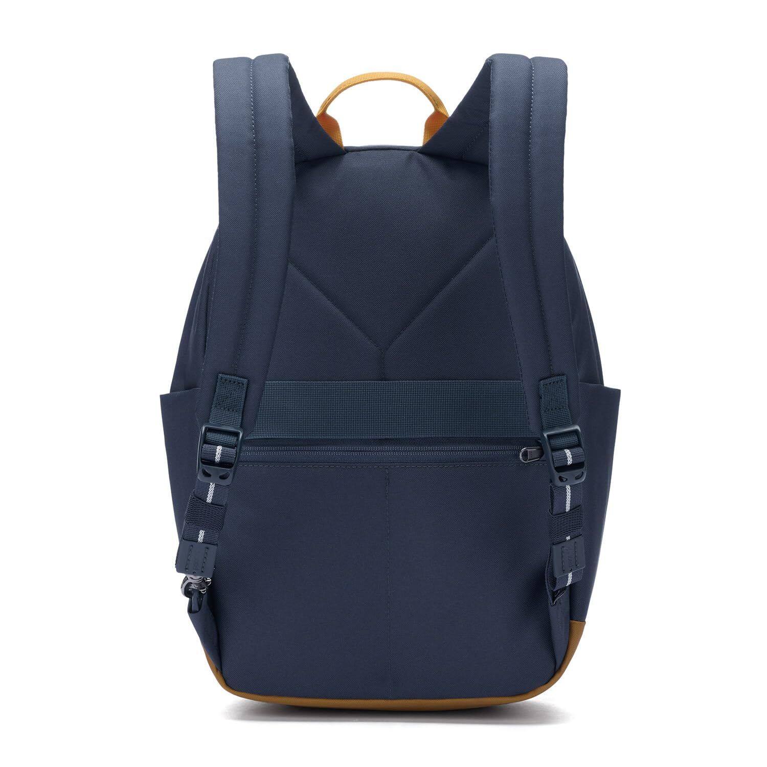 Angle. Pacsafe - GO 15L Backpack, Coastal Blue - Coast Blue.