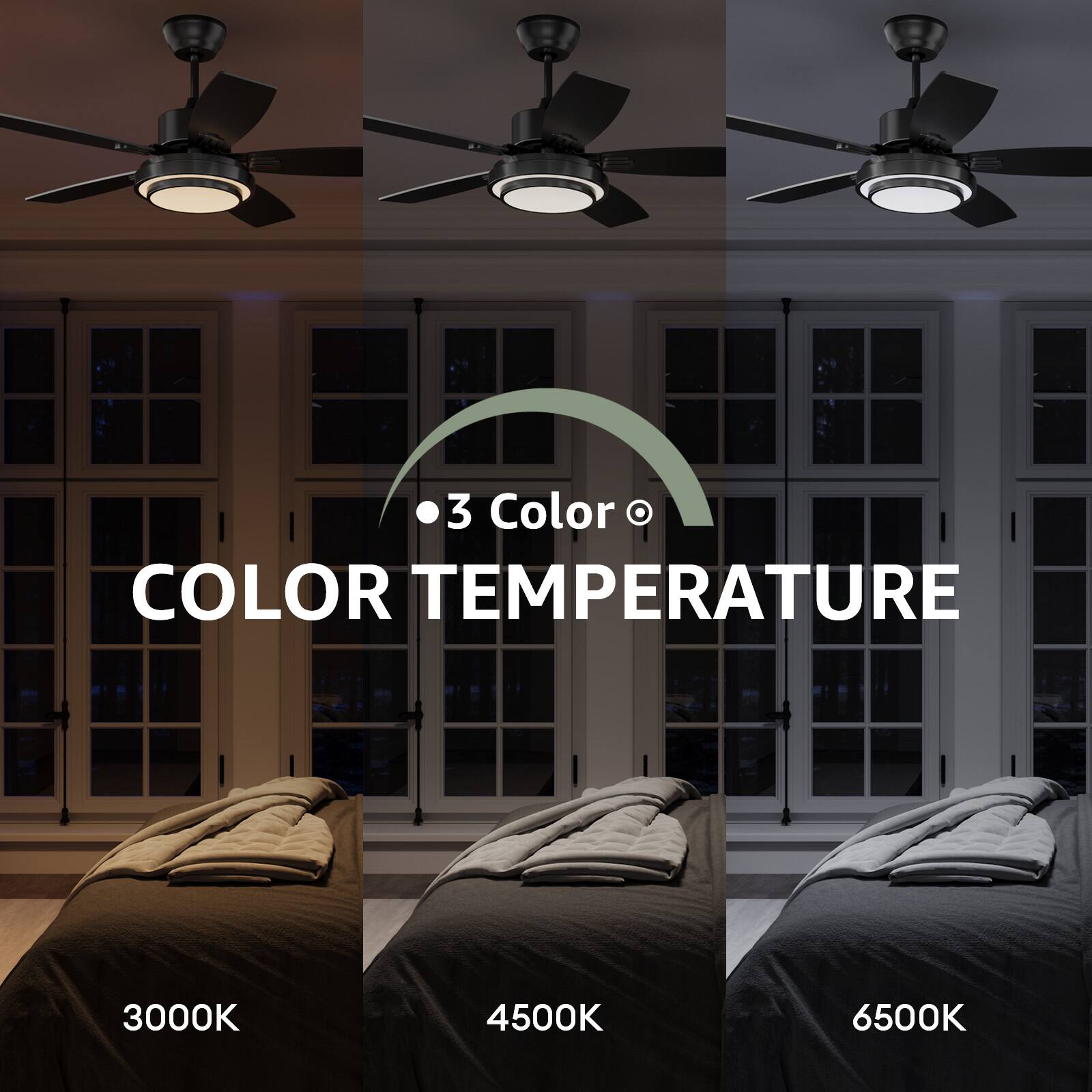 3 Color  
COLOR TEMPERATURE  
3000K  
4500K  
6500K