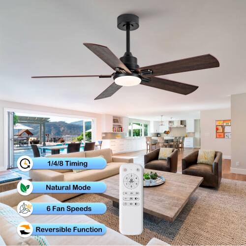 1/4/8 Timing  
Natural Mode  
6 Fan Speeds  
Reversible Function