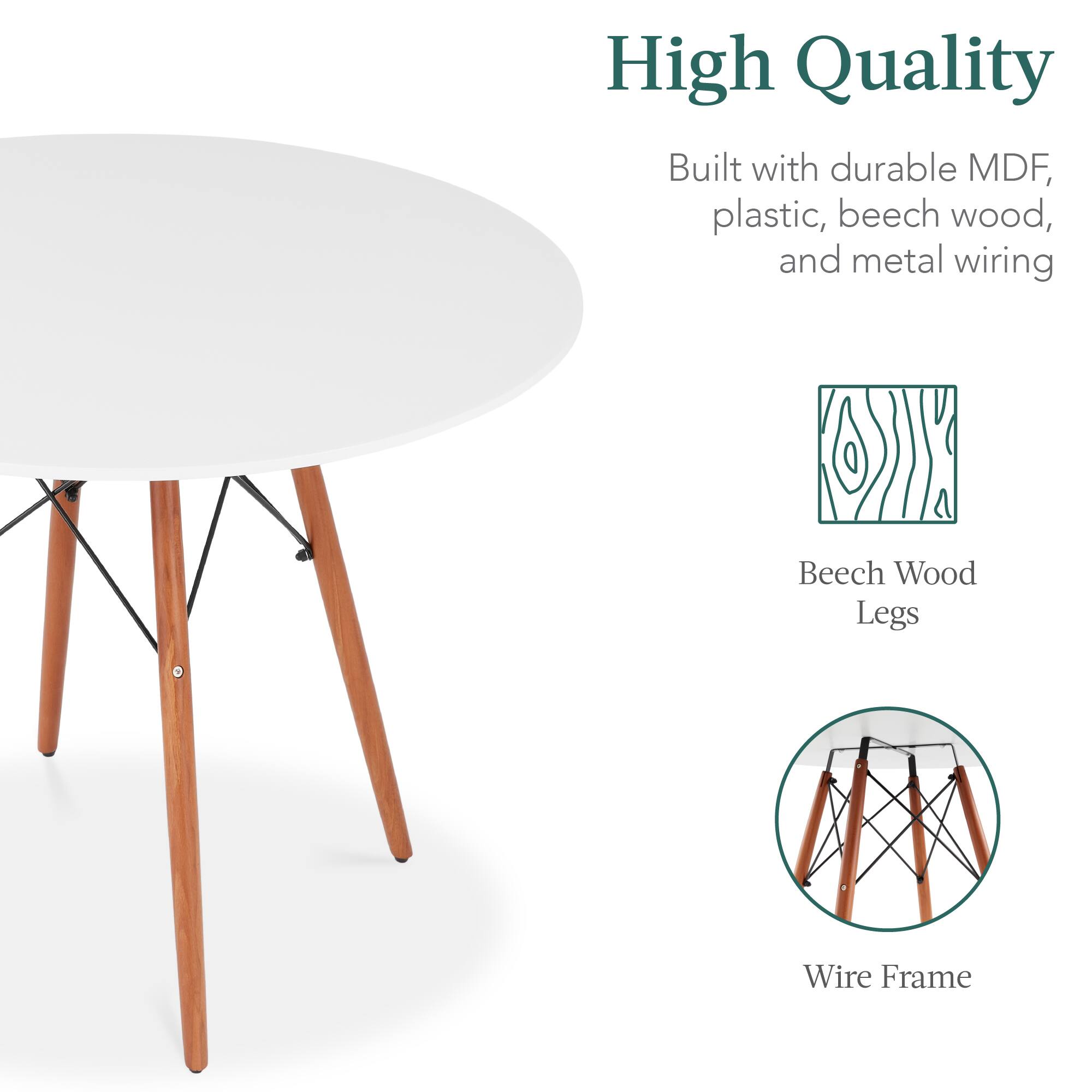 High Quality

Built with durable MDF, plastic, beech wood, and metal wiring

Beech Wood Legs

Wire Frame
