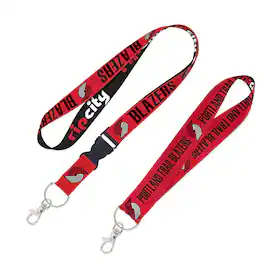 WinCraft - Portland Trail Blazers 2-Pack Lanyard with Detachable Buckle & Key Strap Set - Multicolor