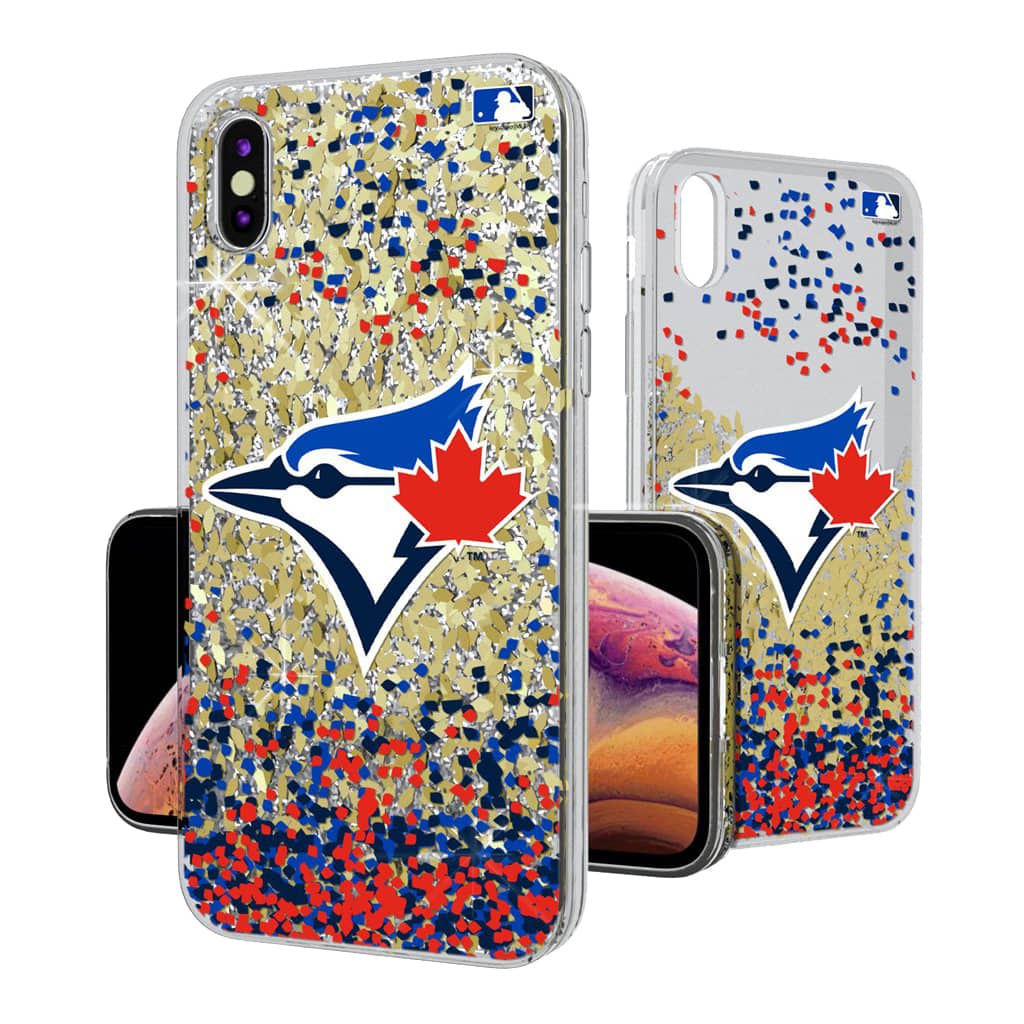 Keyscaper - MLB - Toronto Blue Jays Glitter Confetti iPhone Case - 15 Pro - Multicolor