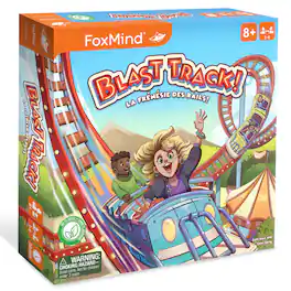 FoxMind Games - FoxMind: Blast Track - Tile Laying Board Game, Ages 8+, 2-6 Players, 30 Min