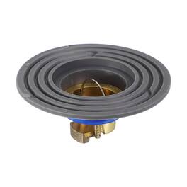 Unique Bargains - Odor Proof Floor Drain, Brass Floor Drain w/ Rubber Adaptor for 2-3.9" Caliber Pipes Tubes Bathroom/Kitchen - Black Gold
