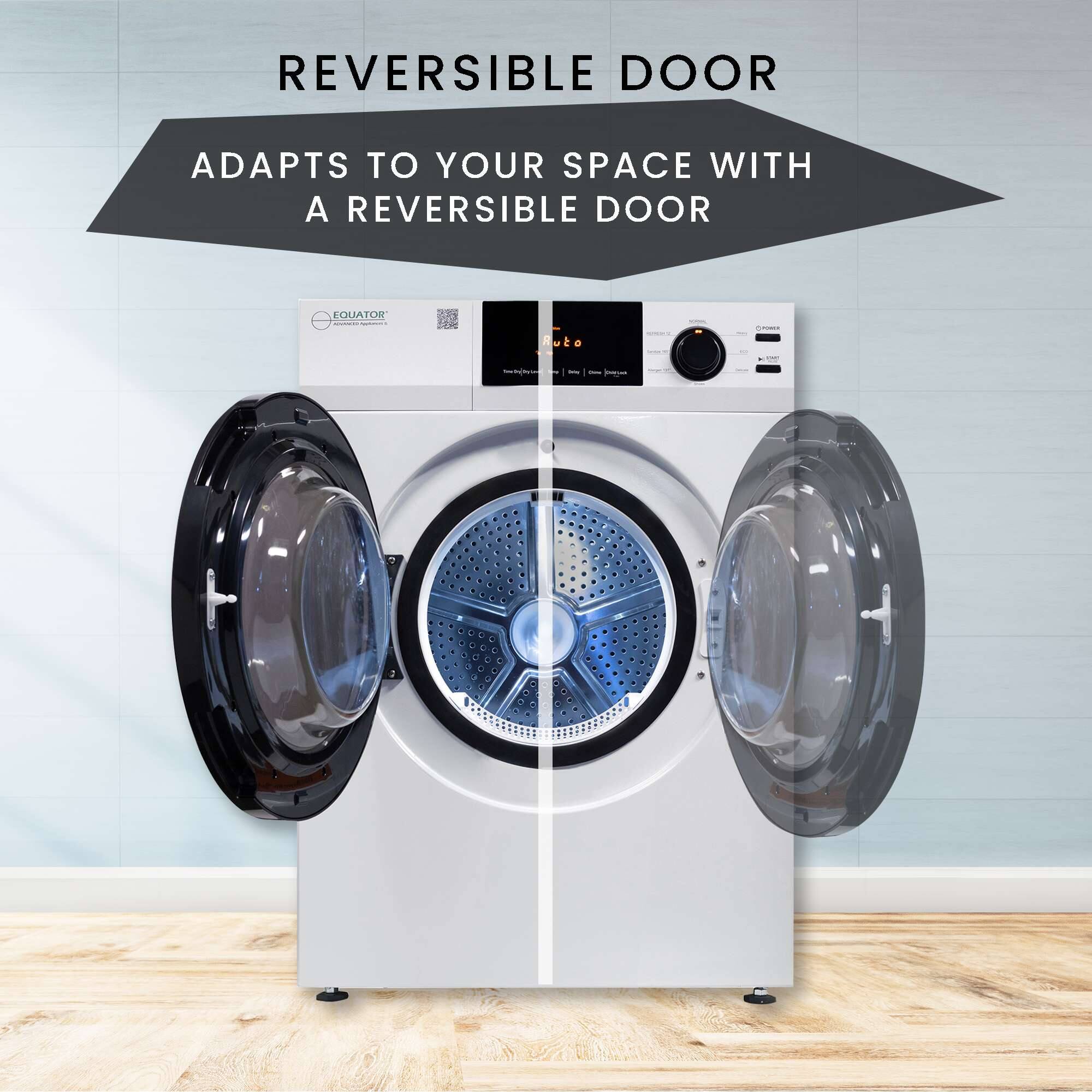 REVERSIBLE DOOR  
ADAPTS TO YOUR SPACE WITH A REVERSIBLE DOOR