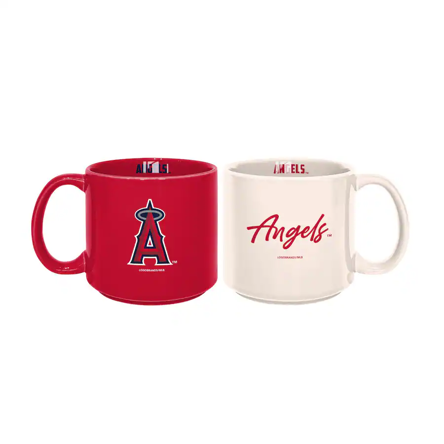 Logo Brands Los Angeles Angels 2 Pack 15oz. Stackable Mug Set ...