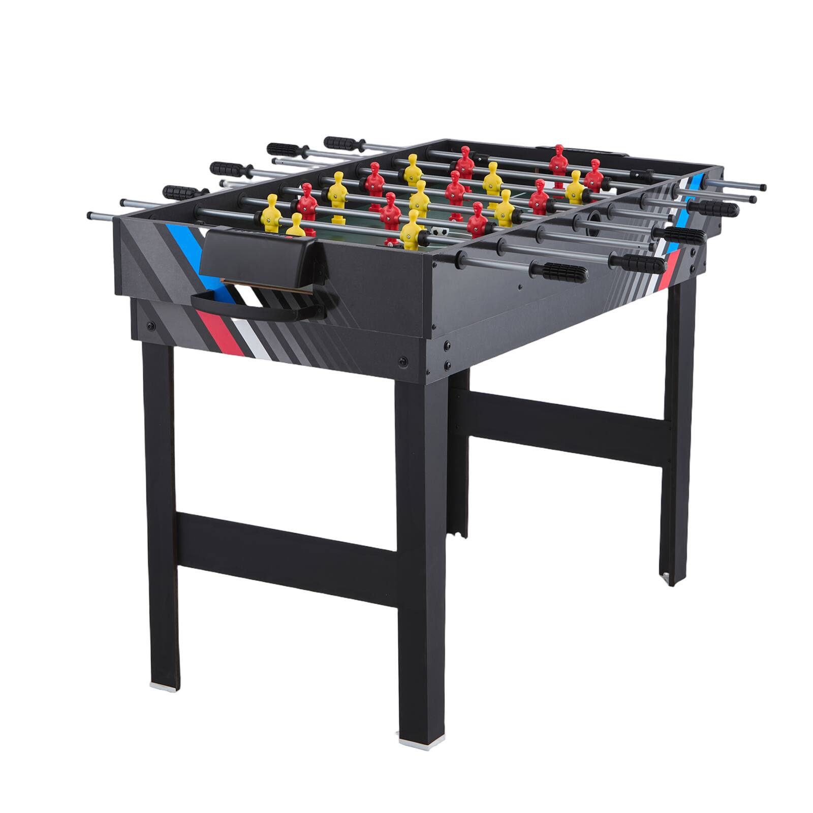 Alt View 5. VEVOR - 4-in-1 Combo Game Table Set, 48" Air Hockey Table, Multi Combination Table with Air Hockey, Pool Billiard, Foosball - burlywood.