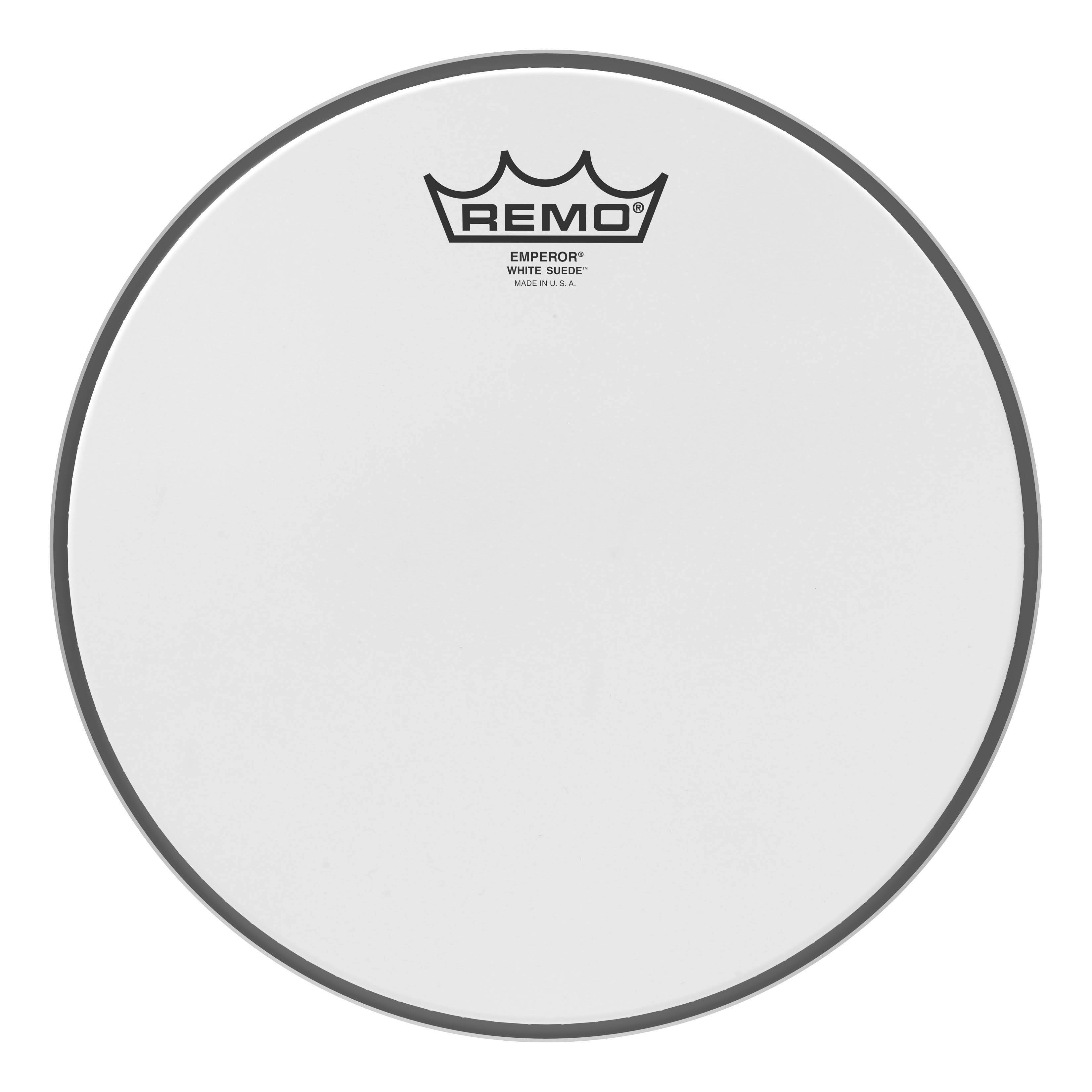 REMO EMPEROR WHITE SURDEDE  
MADE IN U.S.A.