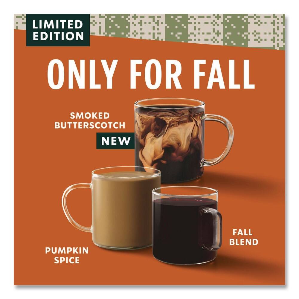 LIMITED EDITION  
ONLY FOR FALL  

SMOKED BUTTERSCOTCH  
NEW  

PUMPKIN SPICE  

FALL BLEND