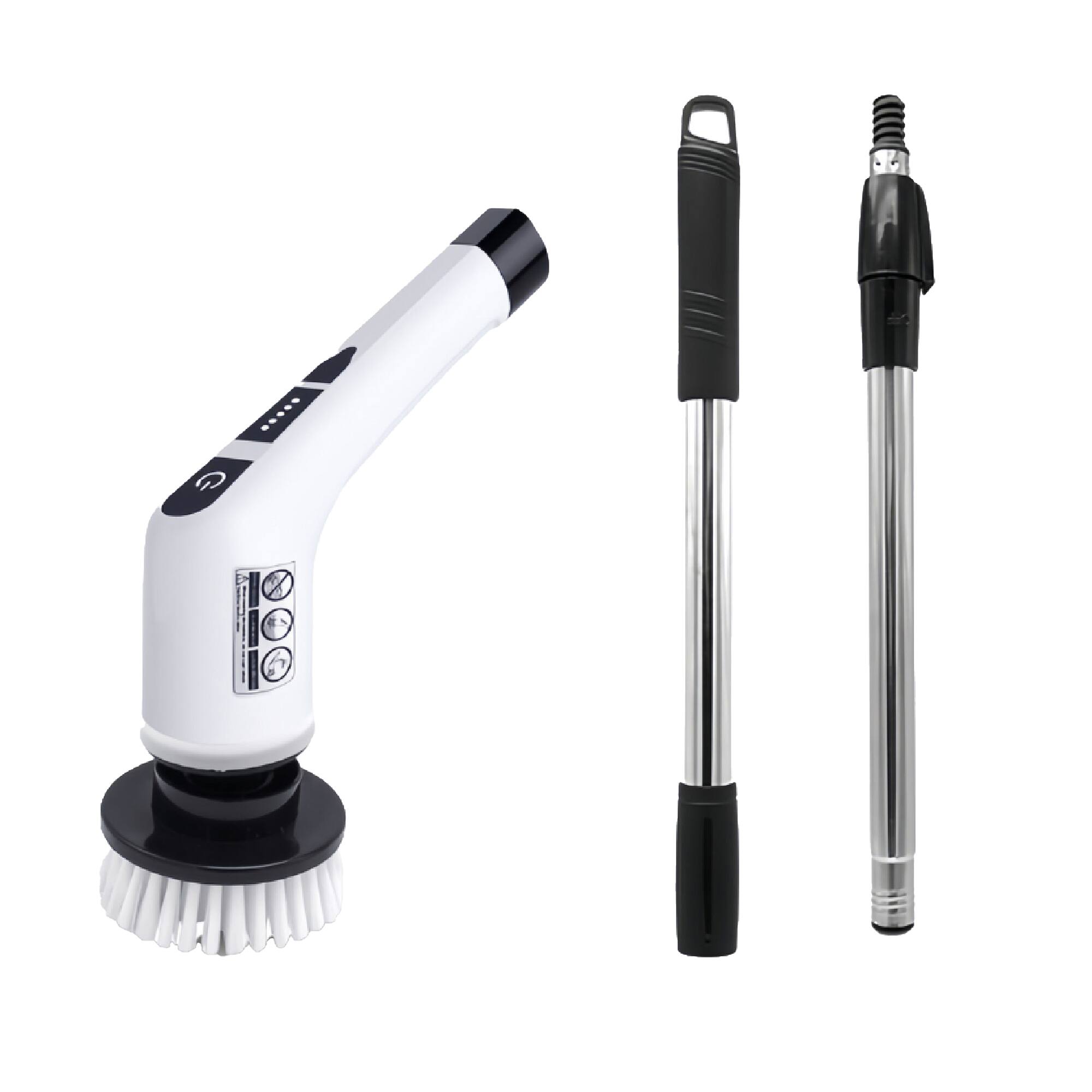 Left. Pursonic - 3-in-1 Cordless Rechargeable Cleaning Pursonic Bundle Power Scrubber, Extended Brush & Mini Vacuum Duster for Home & Car.