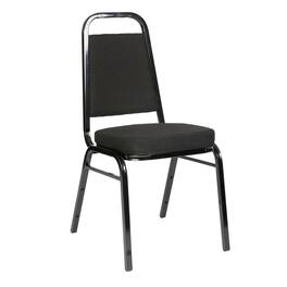 Flash Furniture - HERCULES Series Trapezoidal Back Stacking Banquet Chair with Fabric and 2.5'' Thick Seat - Frame - Black