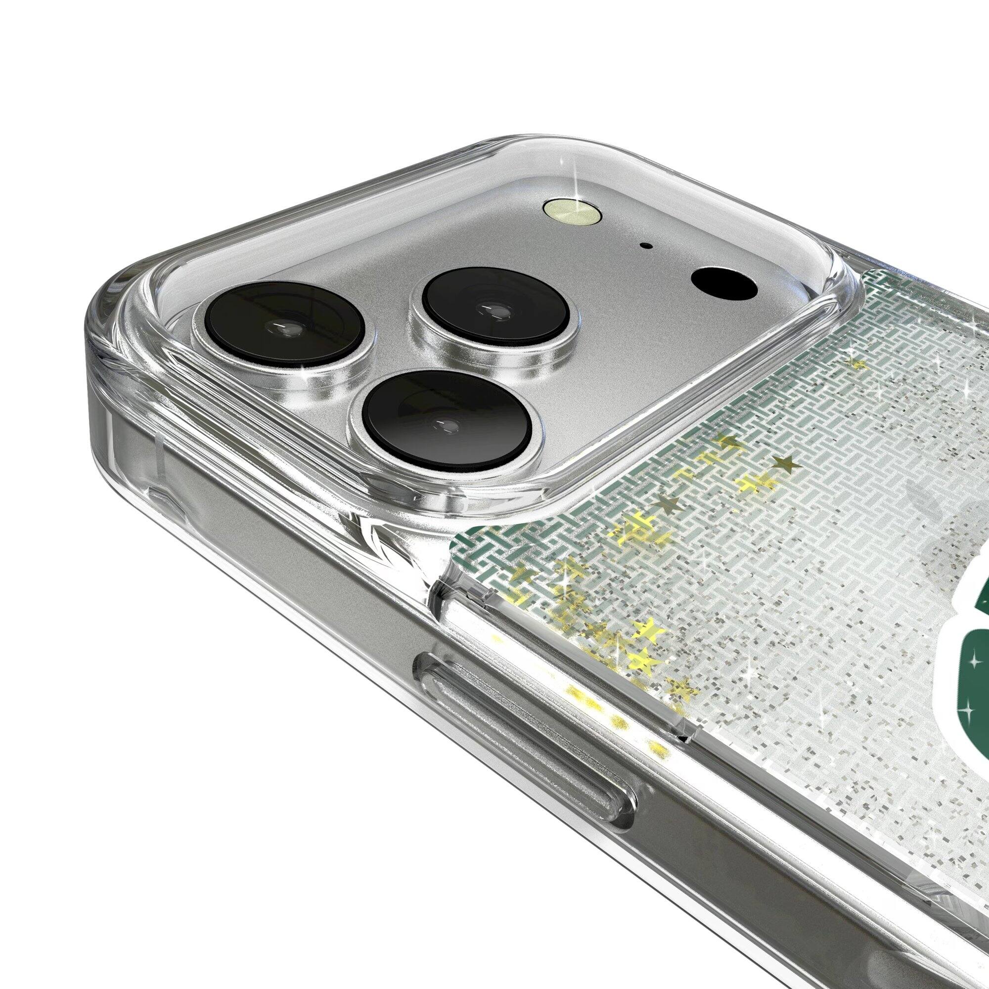 Alt View 2. Keyscaper - Ohio Bobcats Linen Logo iPhone Glitter Case - 14 - Multicolor.