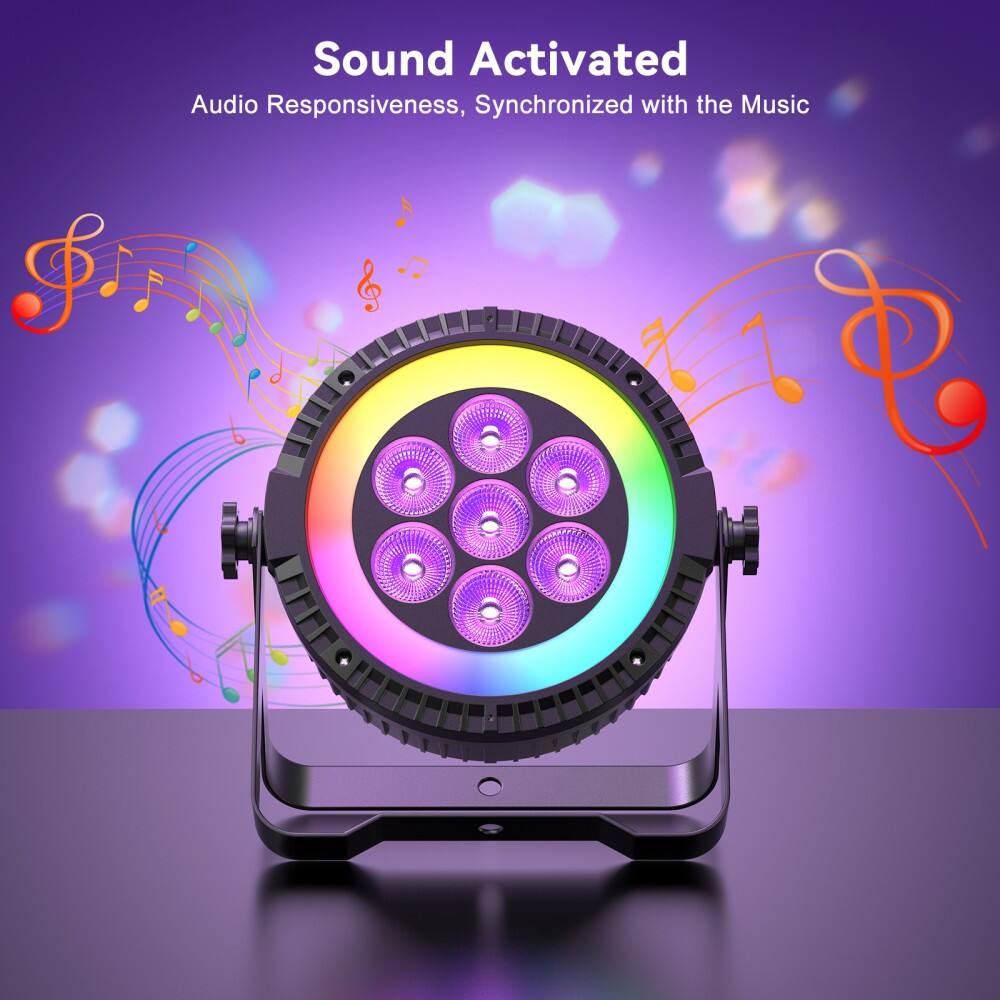 Sound Activated  
Audio Responsiveness, Synchronized with the Music