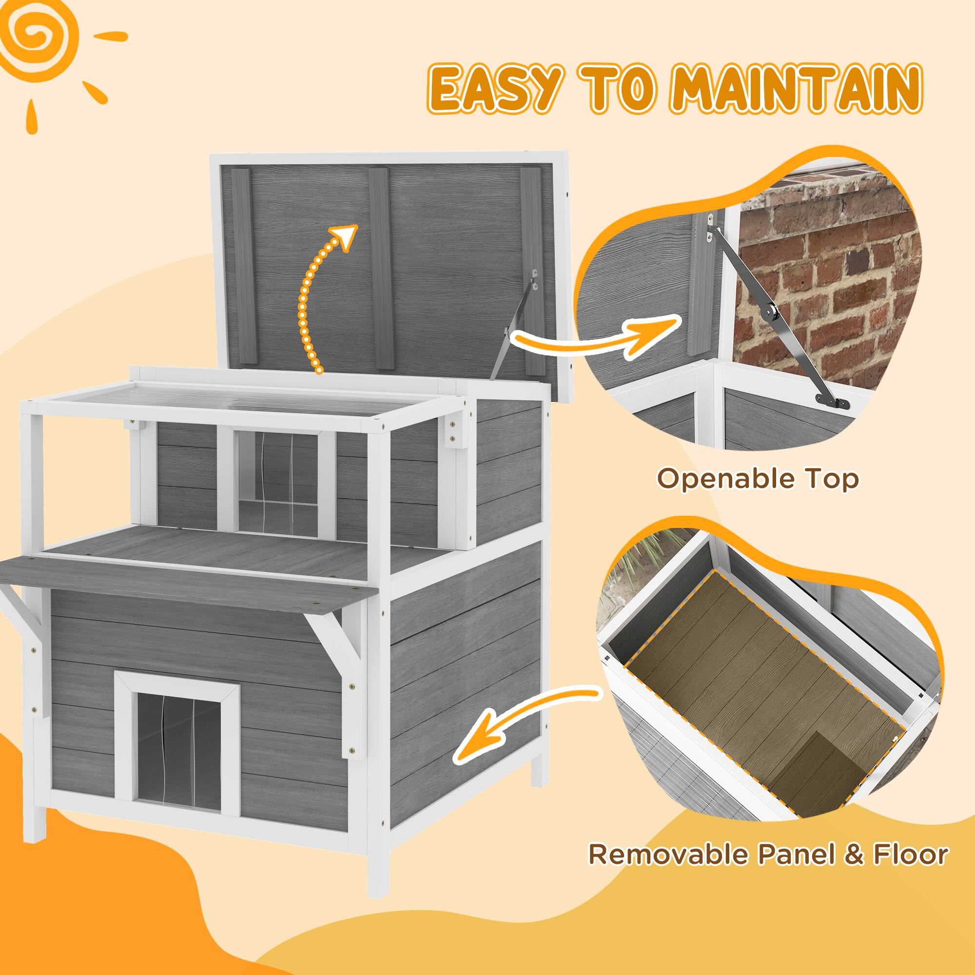 EASY TO MAINTAIN

Openable Top

Removable Panel & Floor