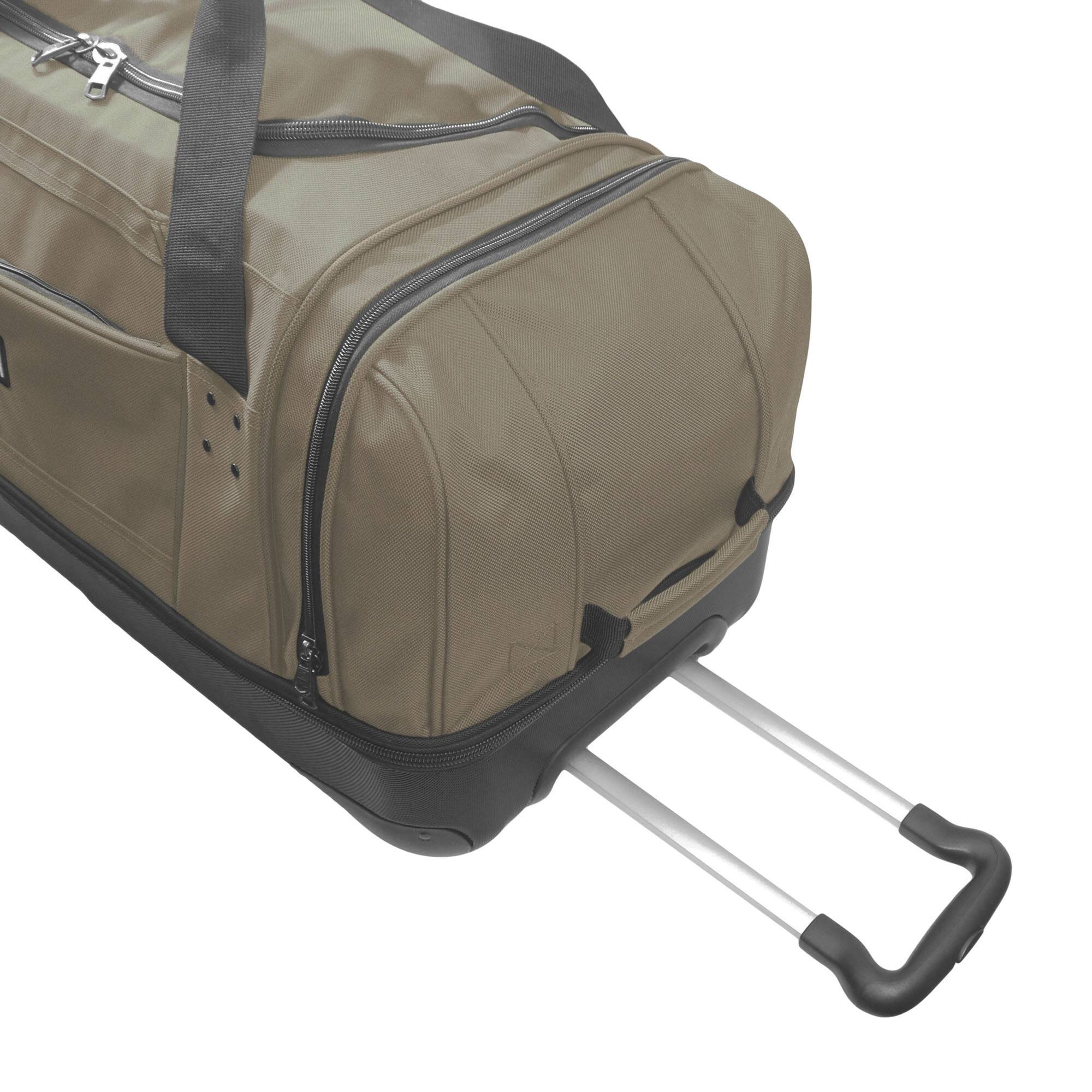 Alt View 5. Ful - Workhorse 30" Split Level Rolling Duffle Bag - KHAKI.