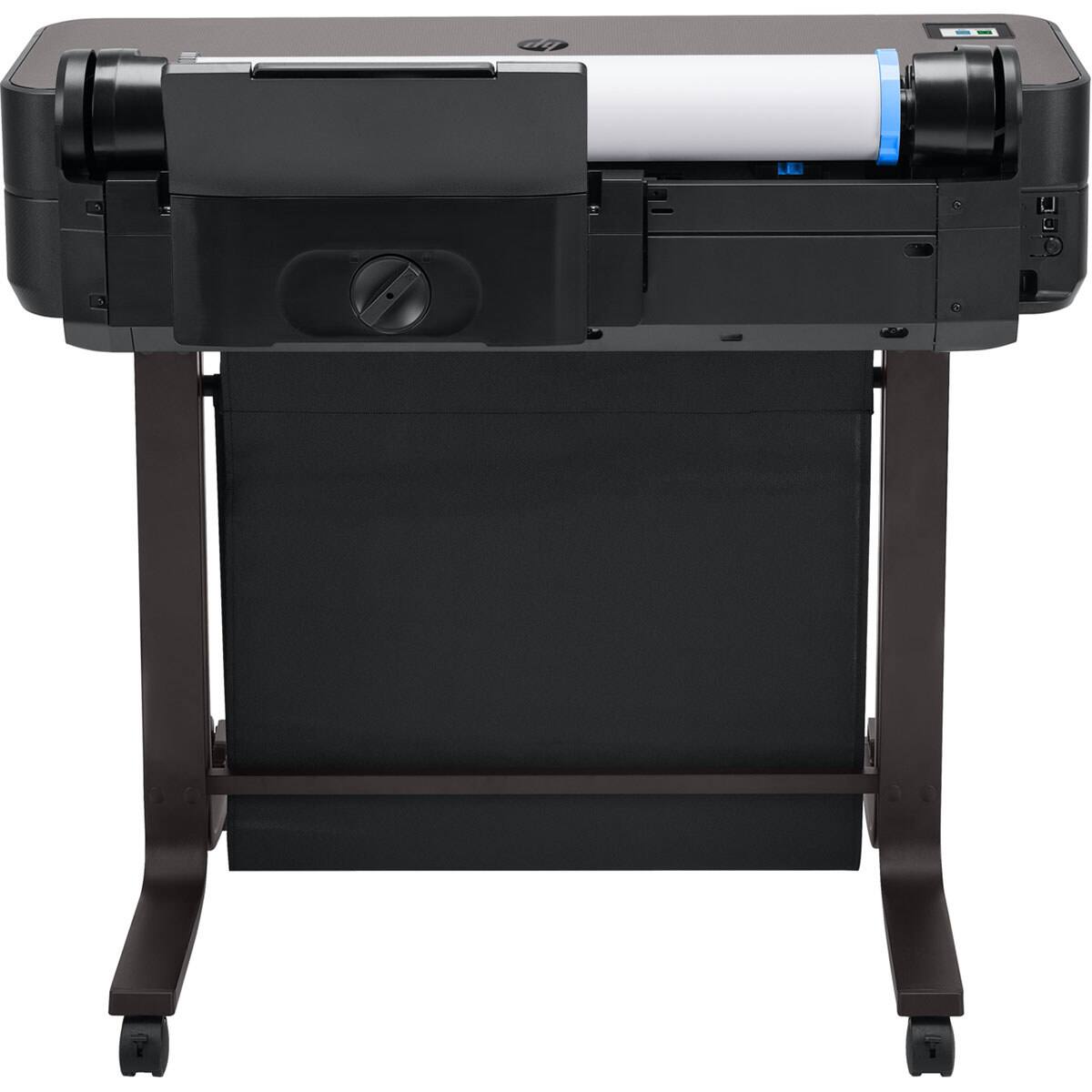 Alt View 2. HP - HP DesignJet T630 Large Format 24-inch Plotter Printer w Auto Sheet Feeder, Media Bin, & Stand.