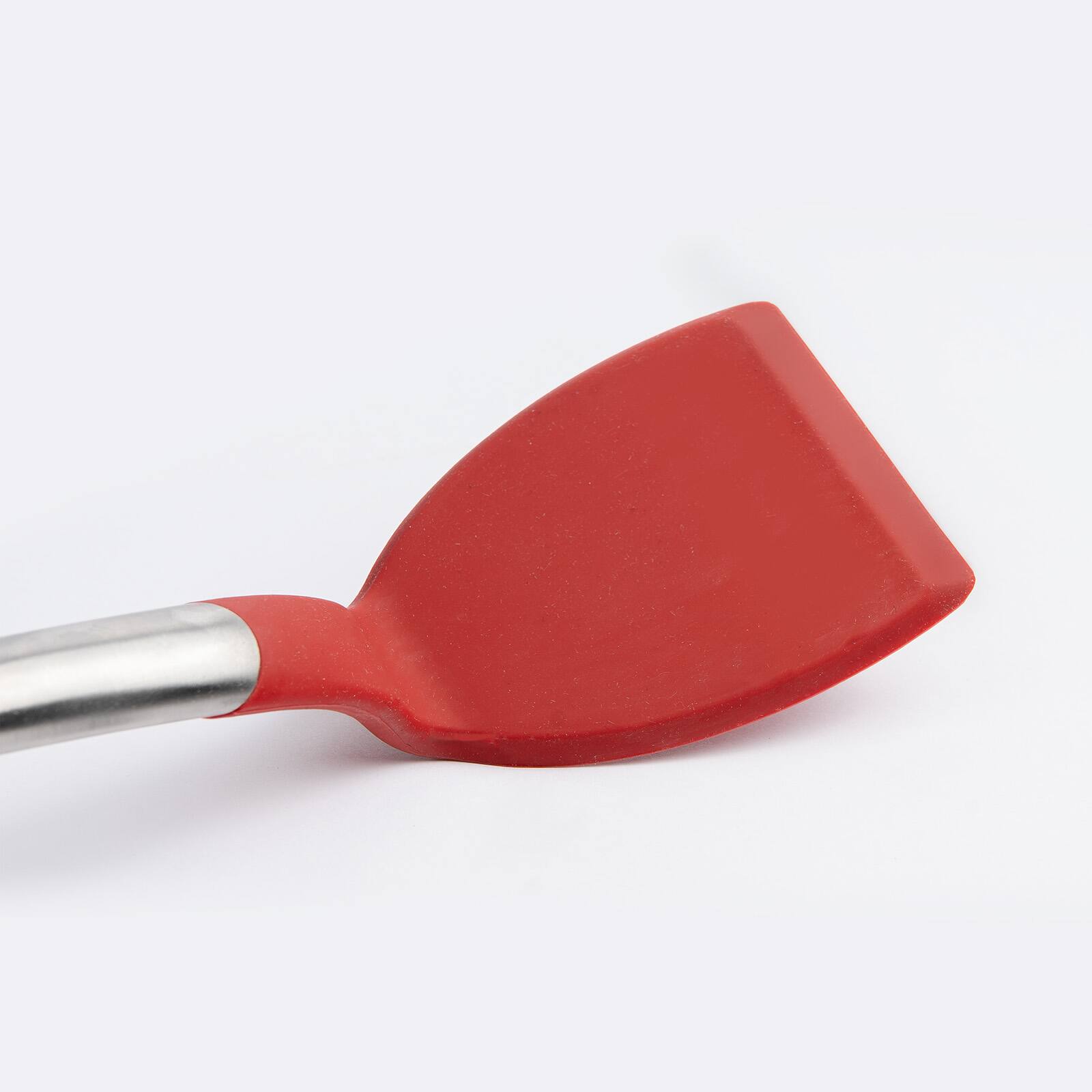 Alt View 3. Cuisipro - Silicone & Stainless Steel Turner - Red.