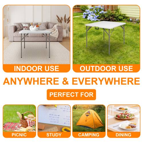 INDOOR USE  
OUTDOOR USE  
ANYWHERE & EVERYWHERE  
PERFECT FOR  
PICNIC  
STUDY  
CAMPING  
DINING