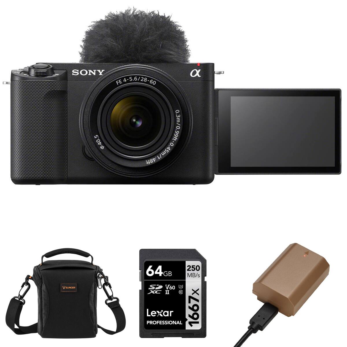 SONY FE 4-5.6/28-60 4 a 40.5 0.3m/0.99ft-45m L/48ft  
SUNCER  
64GB 250 GB MB/s SP V60 E3 XC II C PROFESSIONAL Lexar 1667x