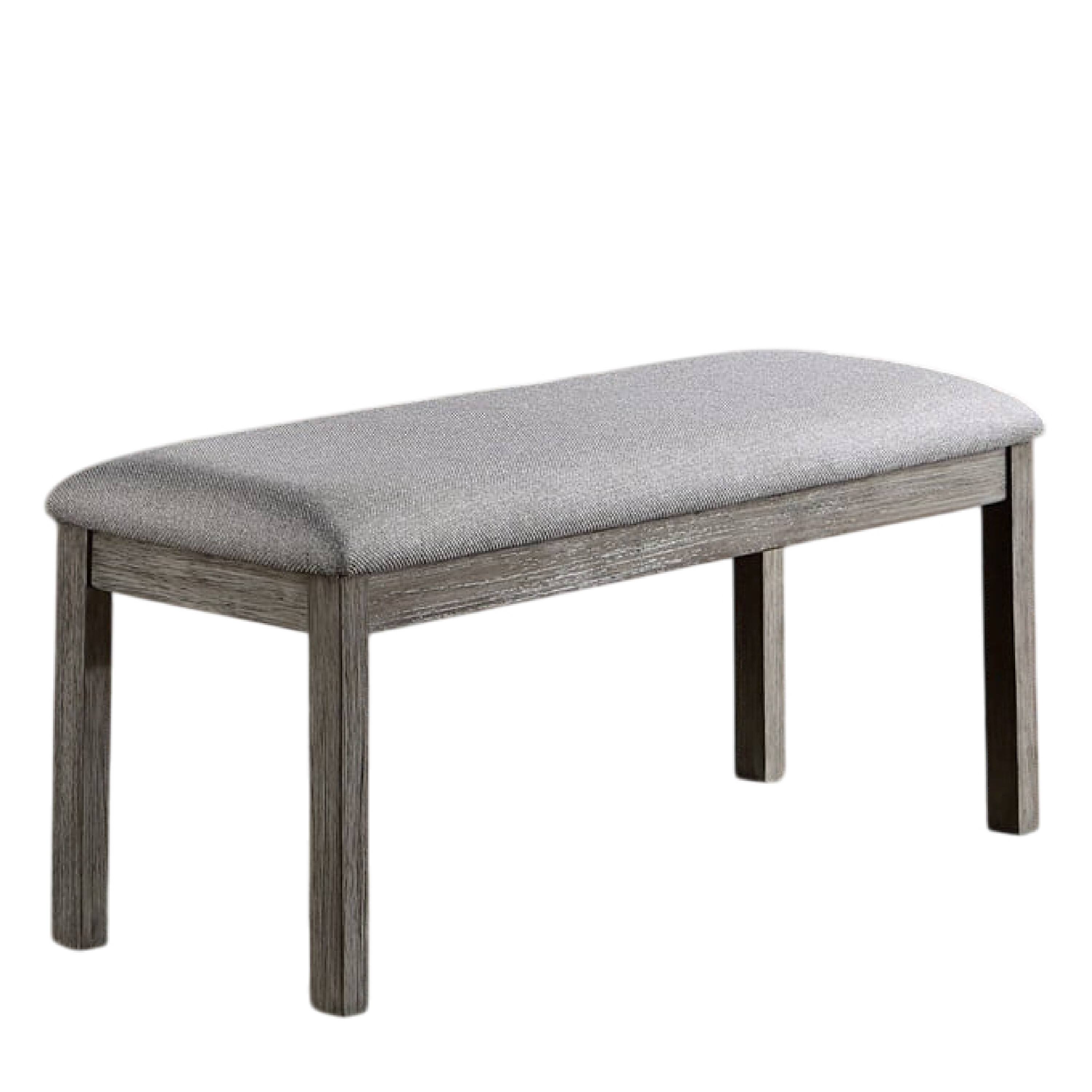 Alt View 1. Manhattan Lane - Lais 6pc Dining Table Set with Bench, 4 Ladderback Chairs - Gray.