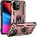 Alt View 12. SaharaCase - Raider Series Kickstand Case for Apple iPhone 13 Pro - Rose Gold.