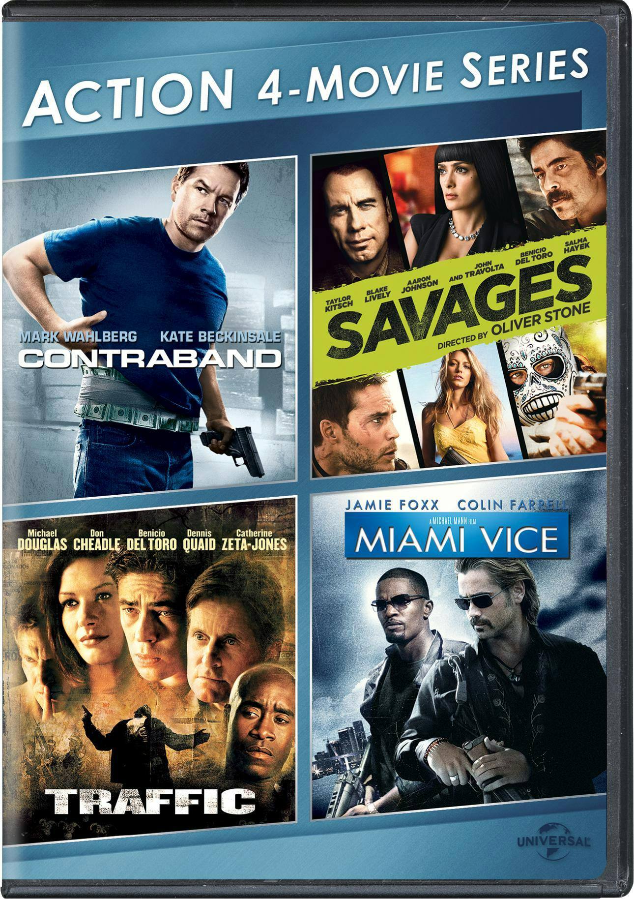 4-Movie Action Collection (Contraband / Savages / Traffic / Miami Vice) [DVD] [Standard]