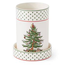 Spode - Christmas Tree Polka Dot Wine Chiller & Coaster - Set of 2 - Multicolored