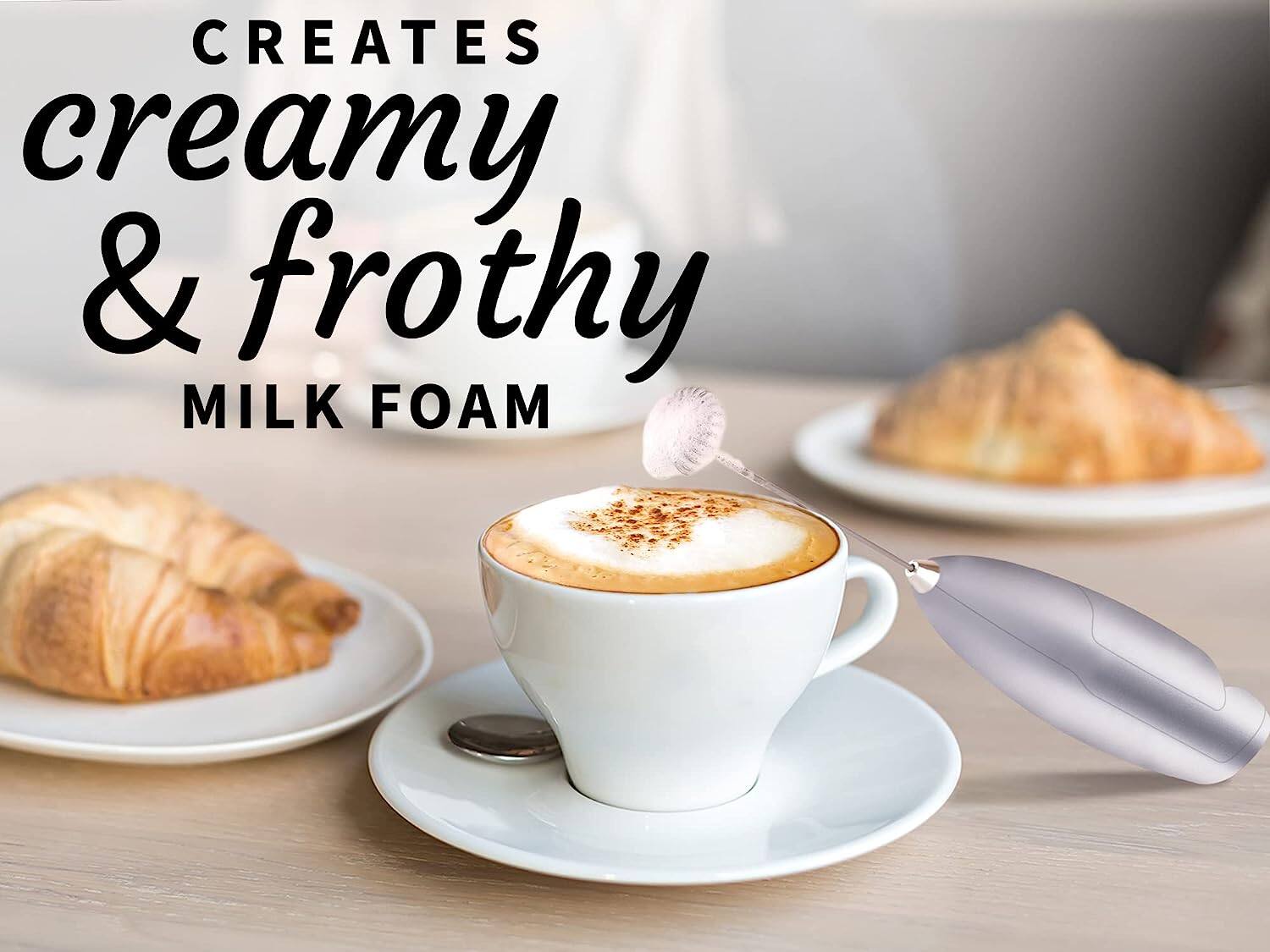 CREATES creamy & frothy MILK FOAM