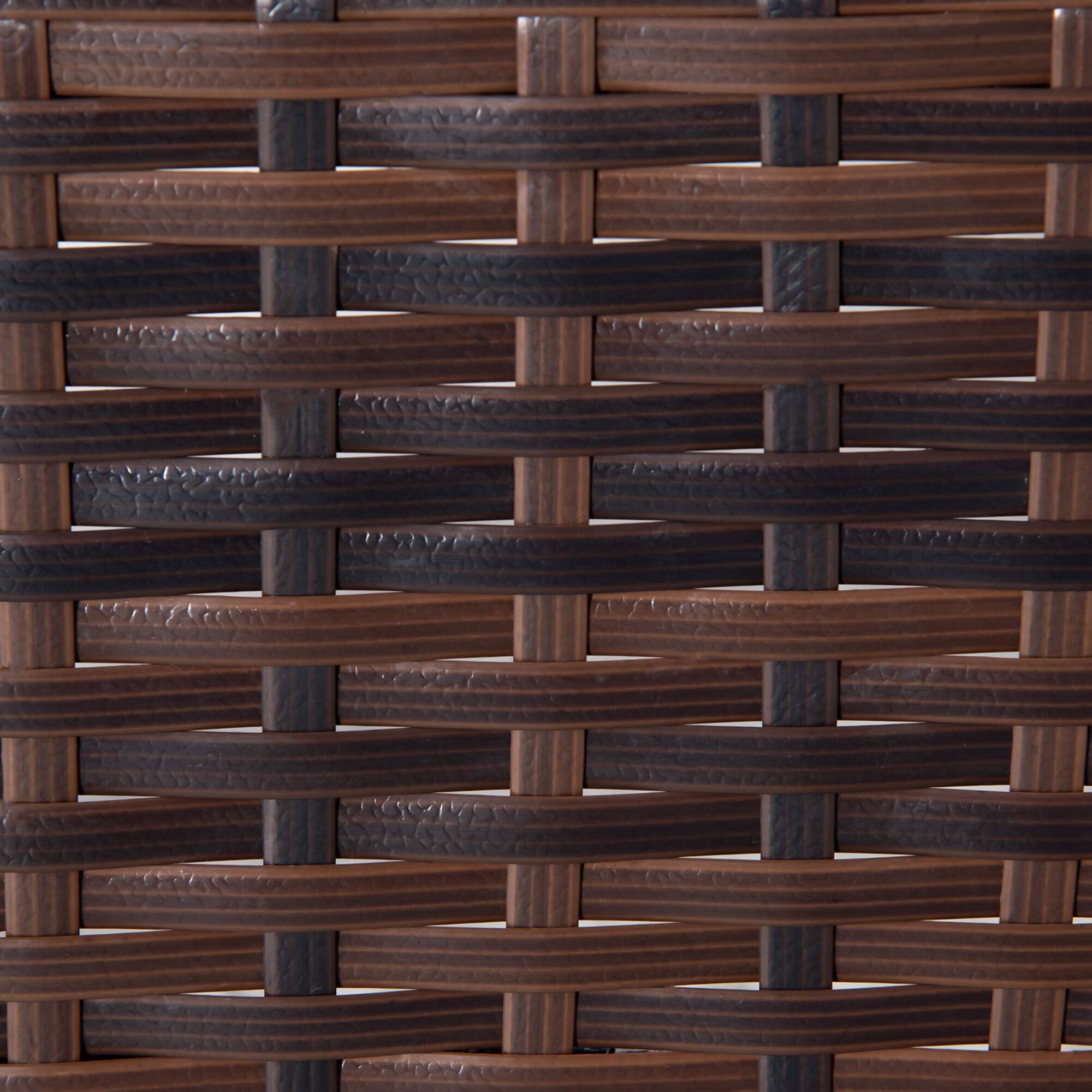 Alt View 7. Outsunny - Outdoor Wicker Rocking Chair with Wide Seat, Thickened Cushion, Rattan Rocker with Steel Frame - Light Grey.