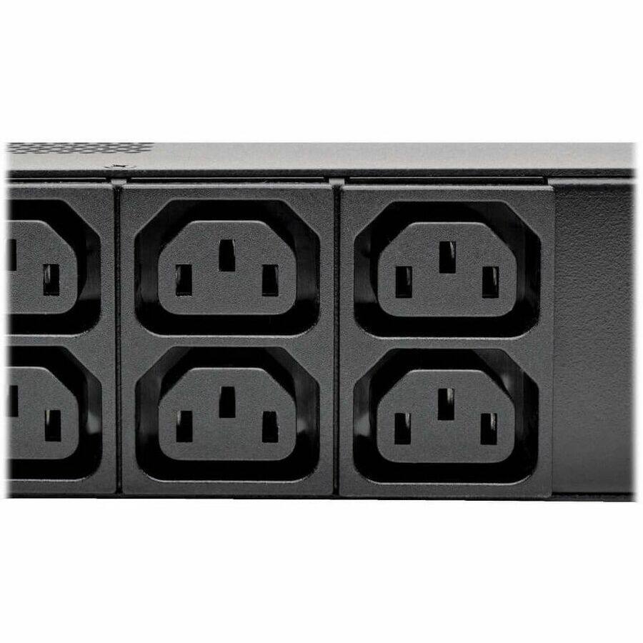 Alt View 2. Tripp Lite - Tripp Lite by Eaton PDU 5.8kW Single-Phase Local Metered PDU 200-240V Outlets (8 C19 and 40 C13) L6-30P 10 ft. (3.05 m) - black.