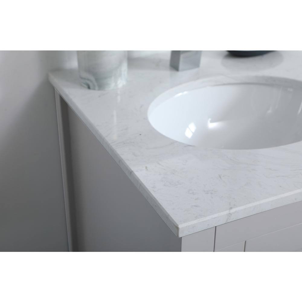 Alt View 7. Elegant Kitchen and Bath - 18 inch Single Bathroom Vanity in Grey - Grey.