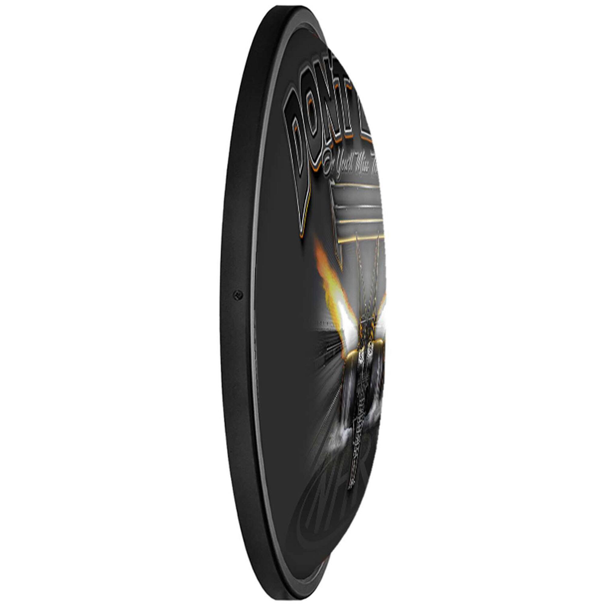 Alt View 2. The Fan-Brand - NHRA Don't Blink or You'll Miss the Race 18'' x 14'' Slimline Illuminated Oval Wall Sign - Multicolor.